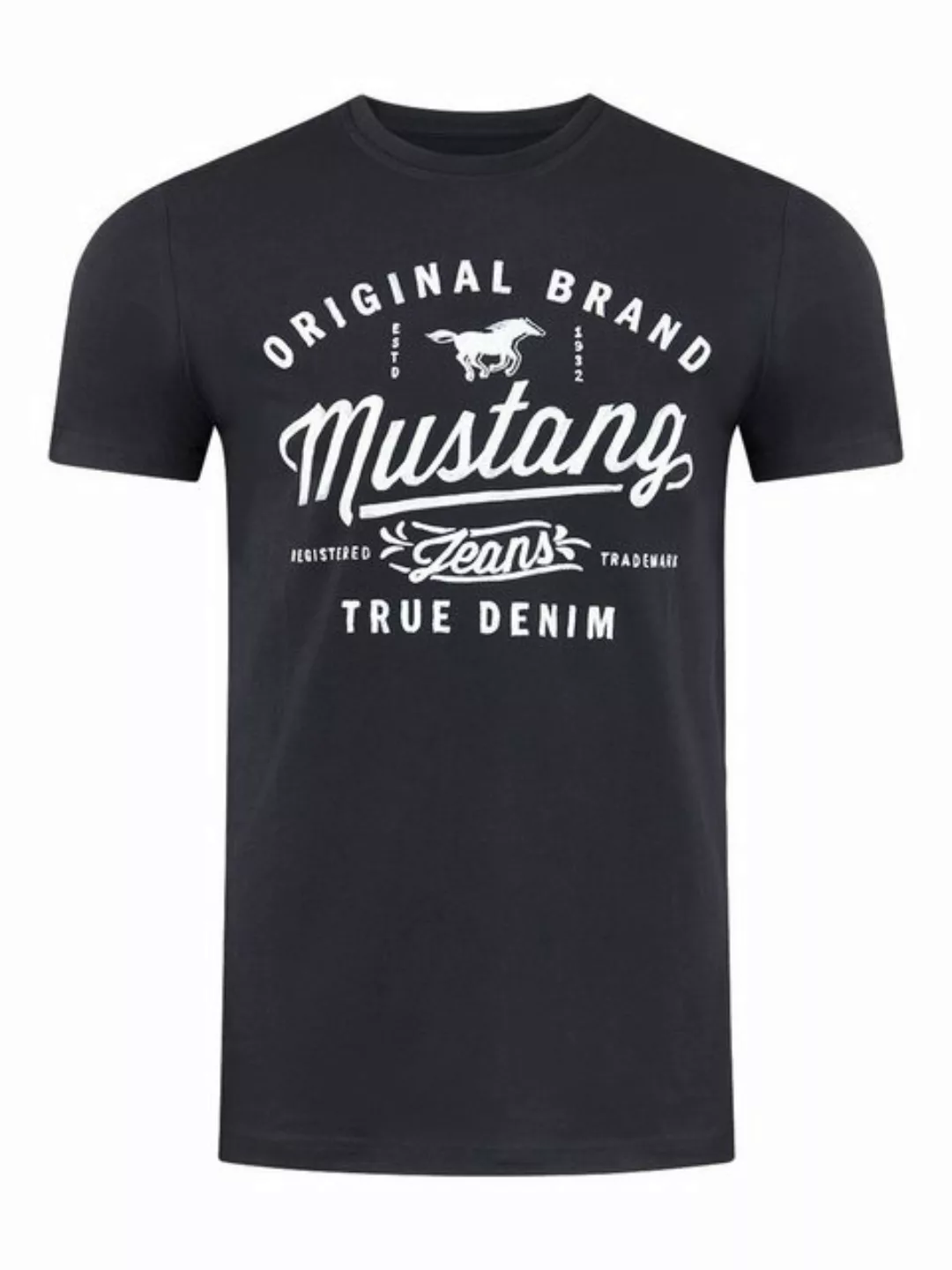 MUSTANG Tshirt Herren Baumwolle Regular Fit 4er Pack günstig online kaufen