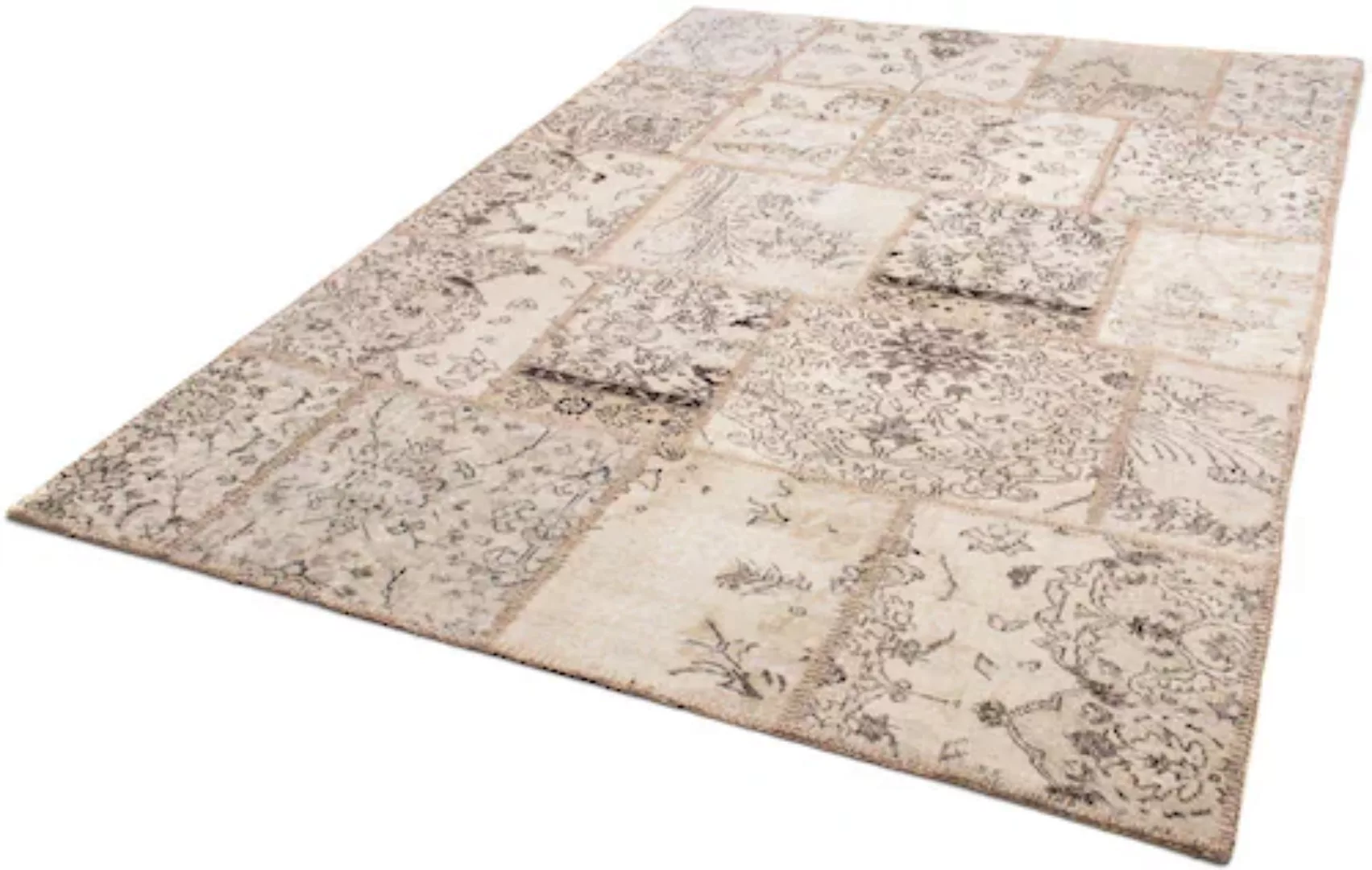 morgenland Teppich »Patchwork - 240 x 170 cm - hellbraun«, rechteckig günstig online kaufen