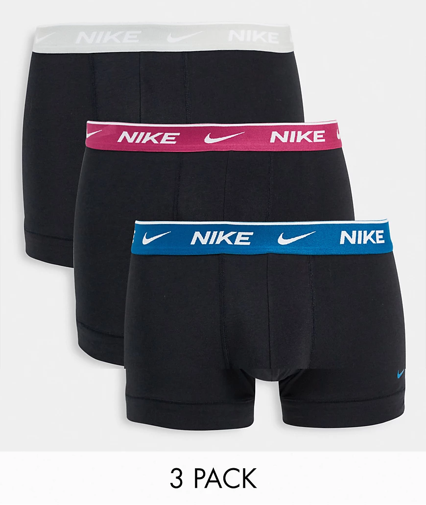 Nike Slip 3 Einheiten XL Black W.Sweet Beet / Light Grey Heather / Abys Web günstig online kaufen