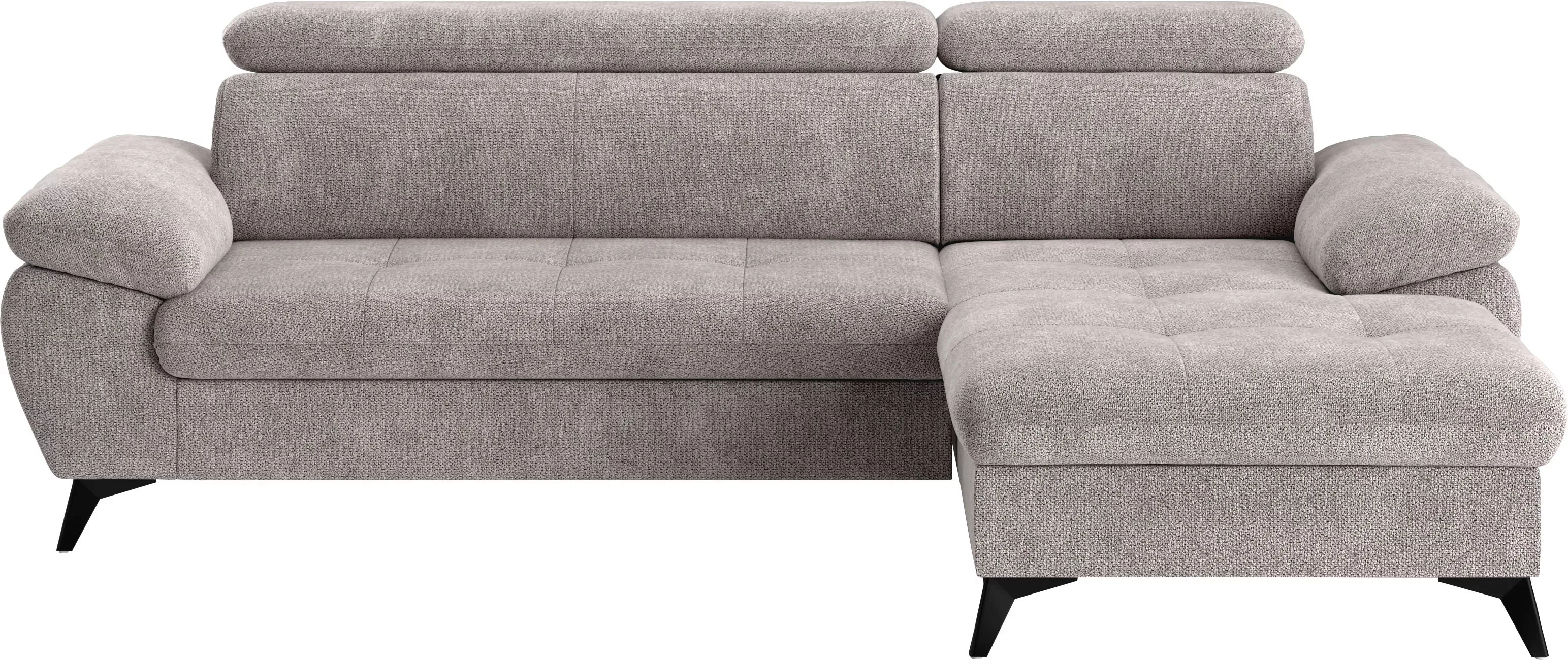 COTTA Ecksofa "Hudson L-Form", inkl. verstellbare Kopfstützen, wählbar mit günstig online kaufen