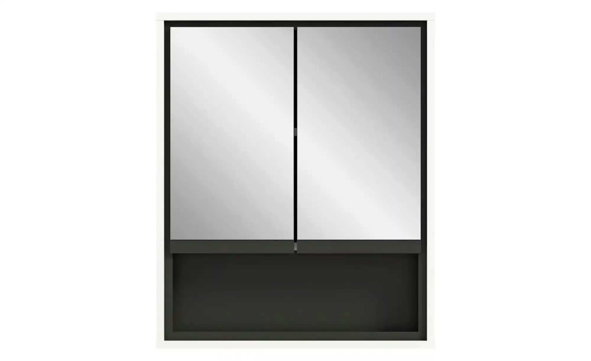 freiraum Badezimmerspiegelschrank in Weiß Hochglanz - 60x69x16cm (BxHxT) günstig online kaufen