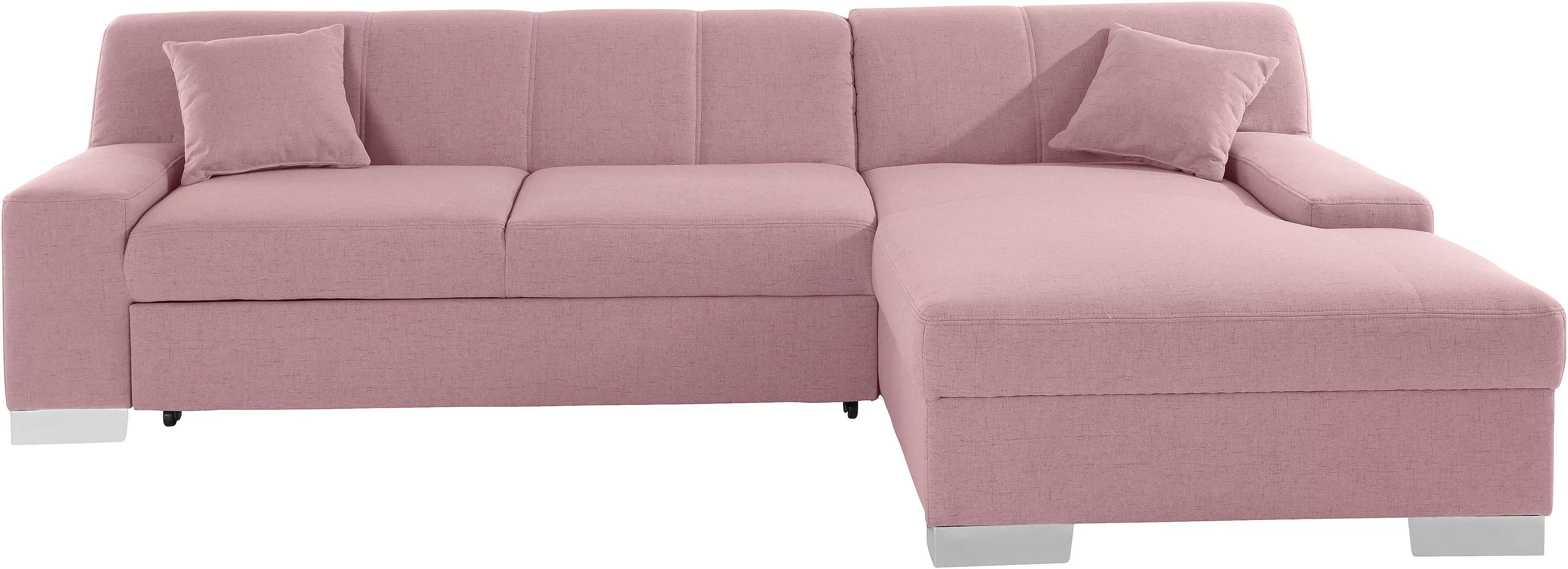 DOMO collection Ecksofa "Bero L-Form", wahlweise mit Bettfunktion günstig online kaufen