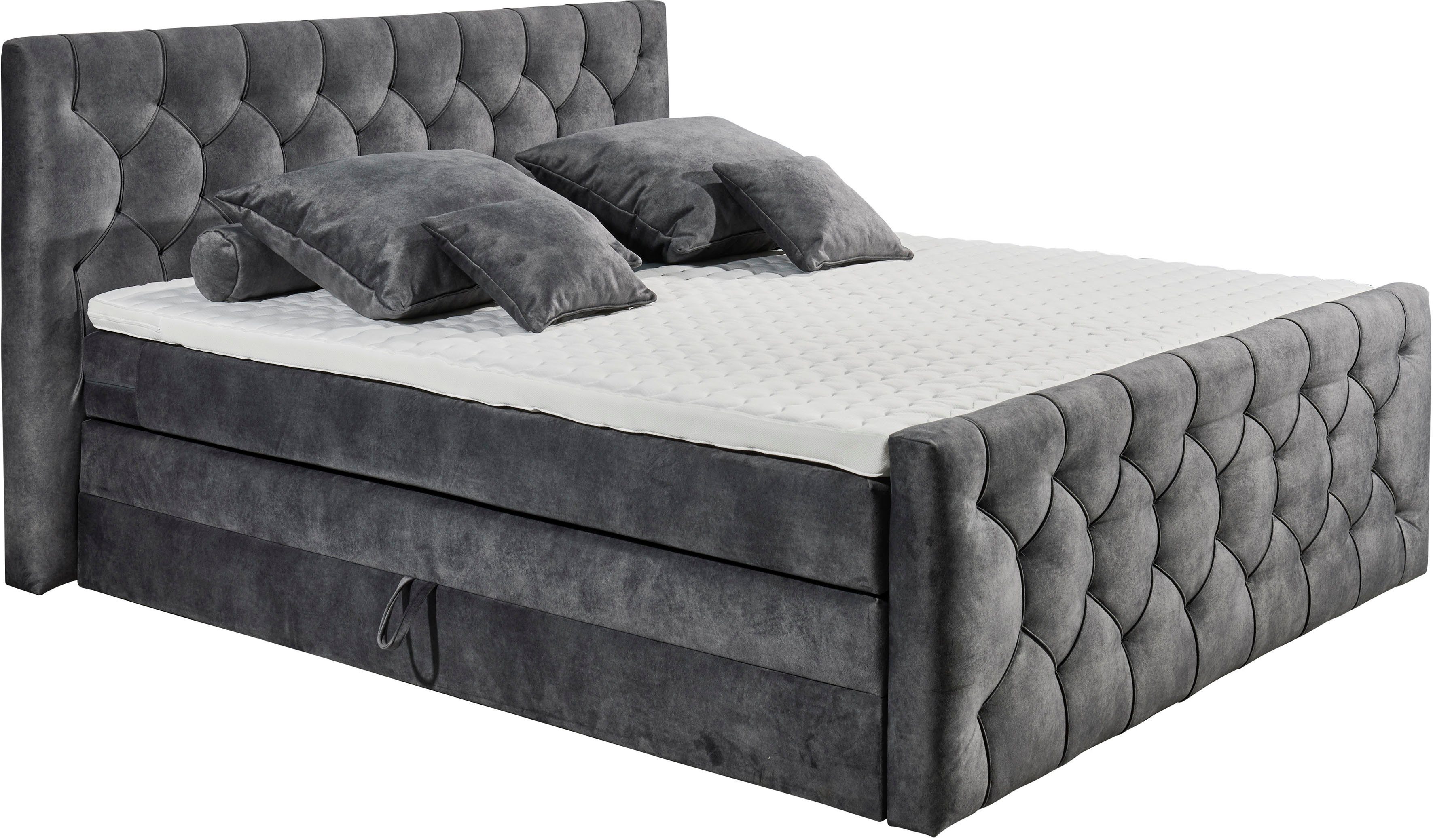 ED EXCITING DESIGN Boxspringbett ""Cashfield" Topseller inkl. zwei Bettkäst günstig online kaufen