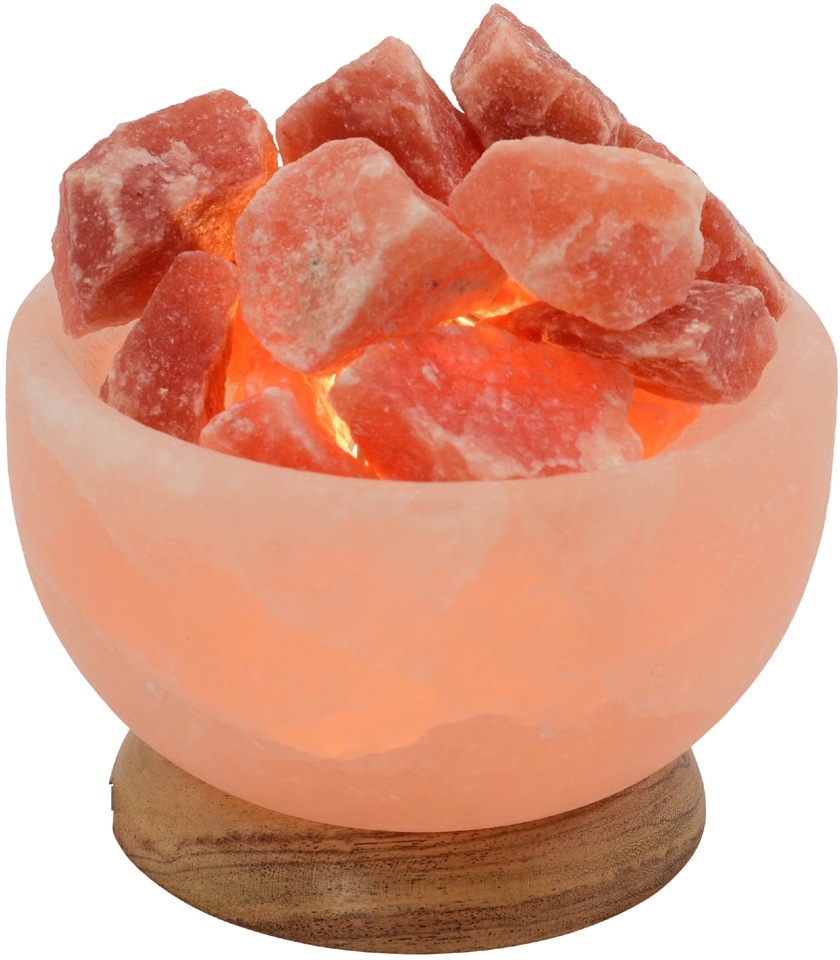 HIMALAYA SALT DREAMS Salzkristall-Tischlampe »Salzkristallschale«, Handgefe günstig online kaufen