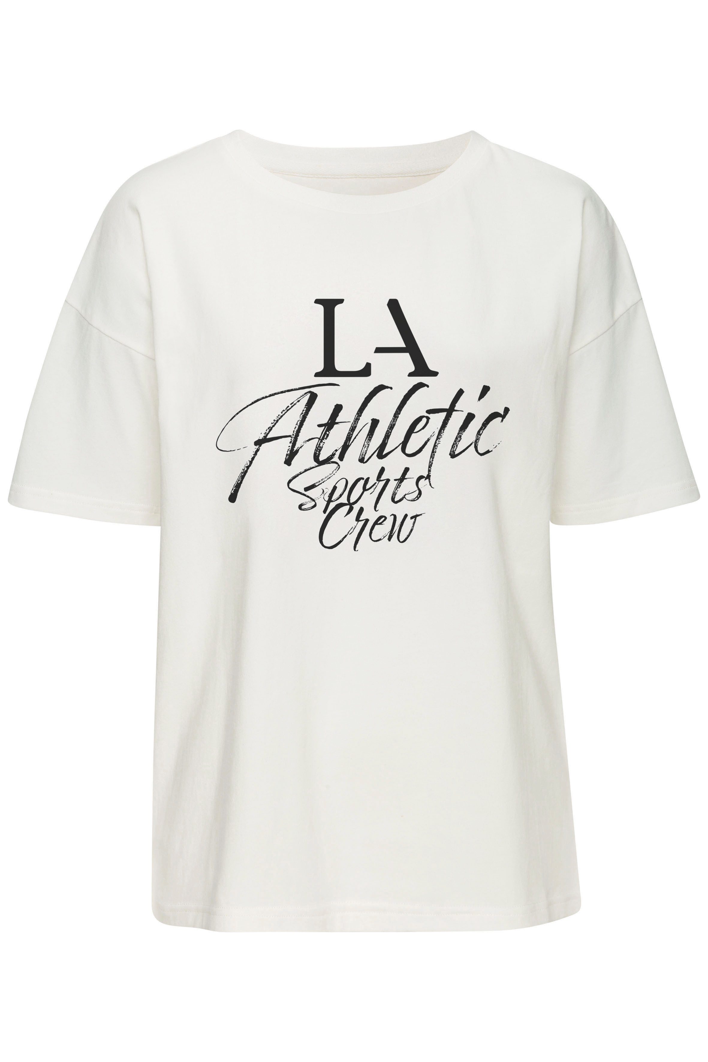 LASCANA ACTIVE T-Shirt, im Oversize-Schnitt mit sportlichem Schriftzug günstig online kaufen