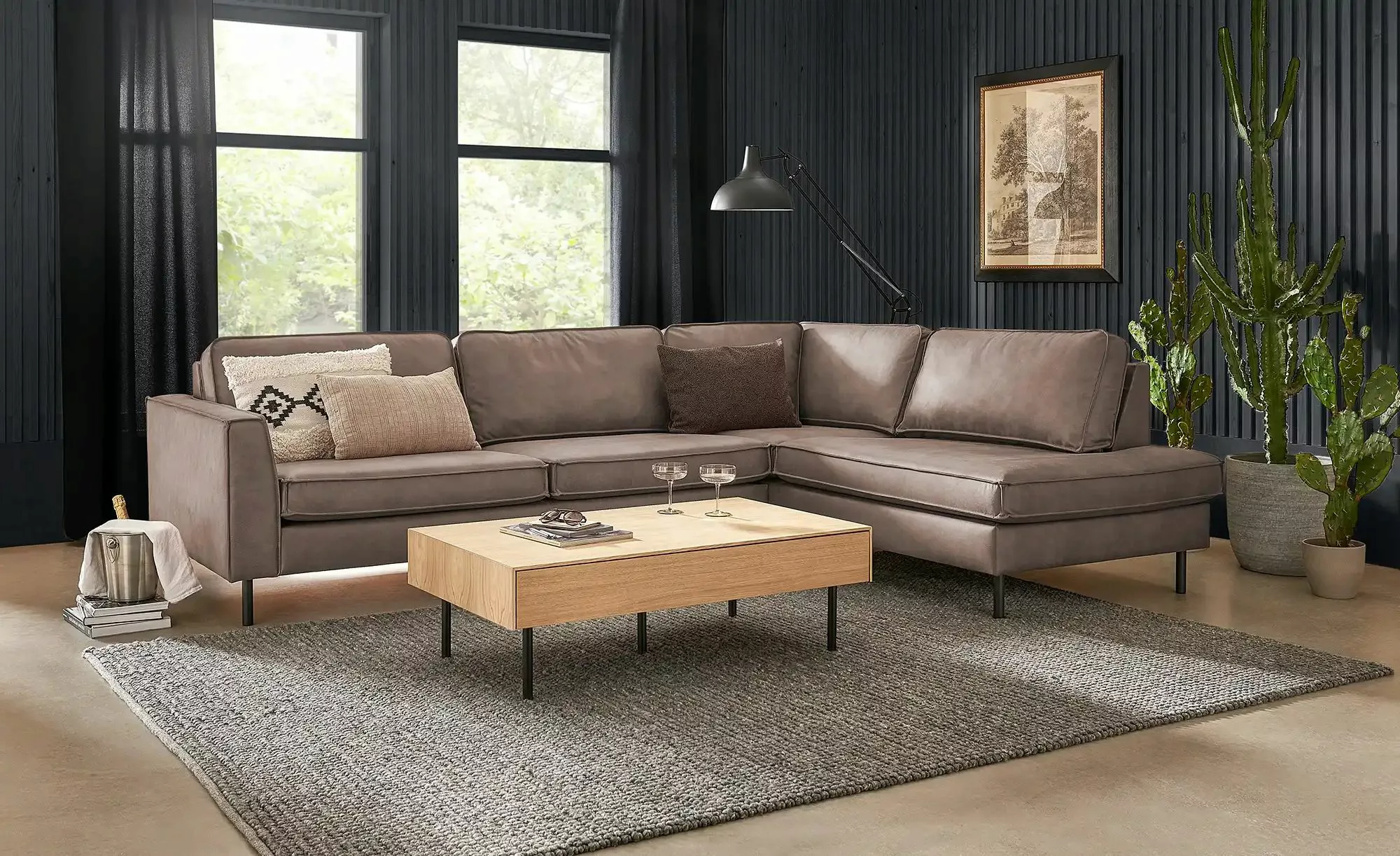 SOHO Ecksofa  Skaisa ¦ braun ¦ Maße (cm): B: 296 H: 85 T: 217.0 Polstermöbe günstig online kaufen