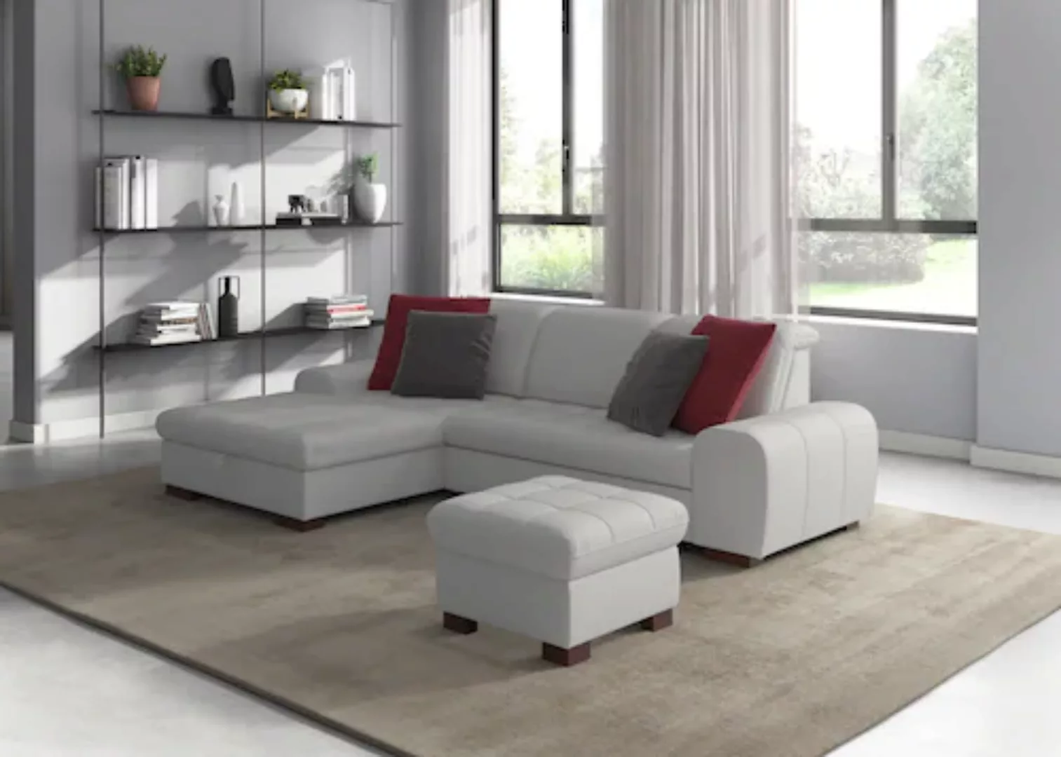 sit&more Ecksofa »Luxor L-Form«, wahlweise mit Bettfunktion, Bettkasten und günstig online kaufen