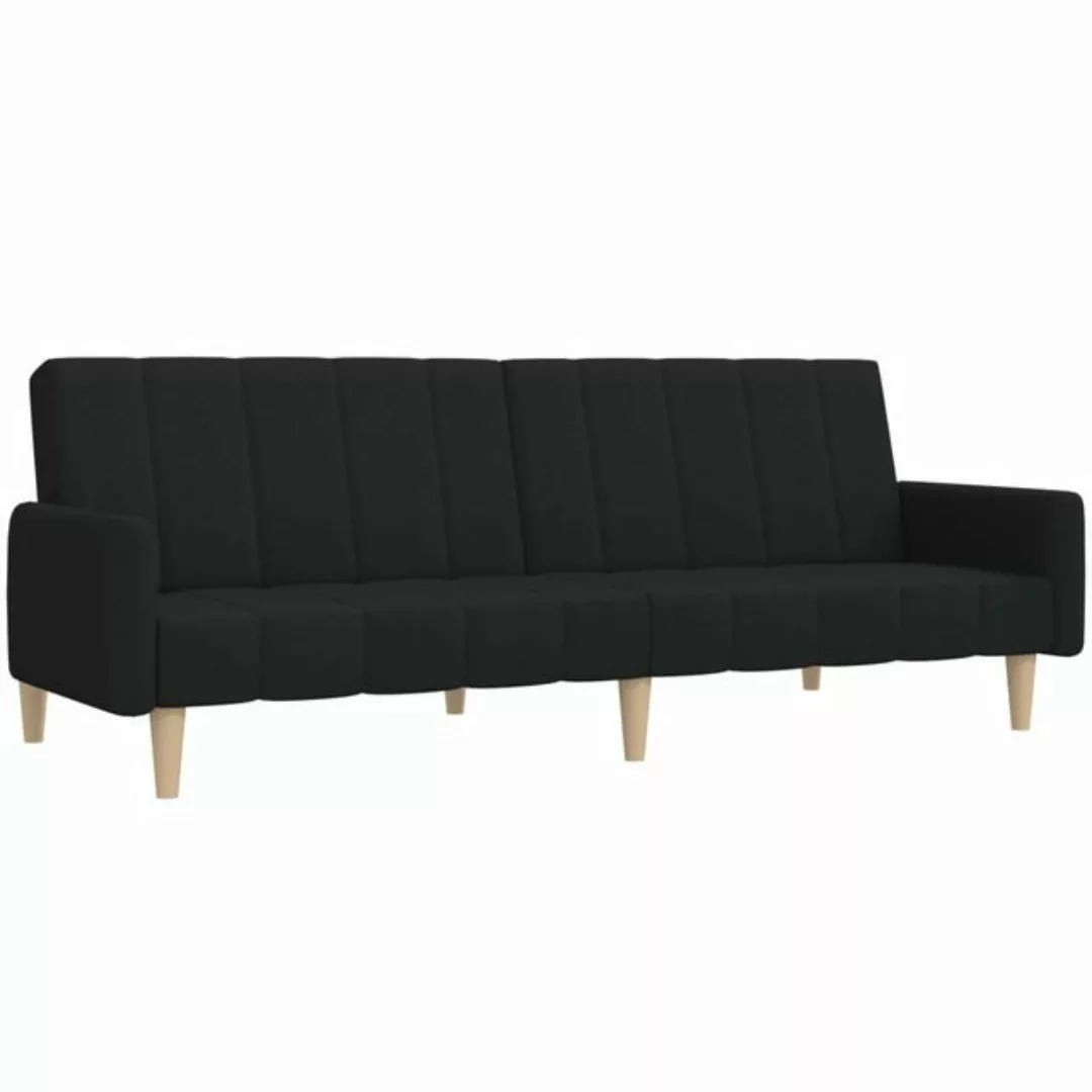 vidaXL Sofa Schlafsofa 2-Sitzer Schwarz Stoff günstig online kaufen