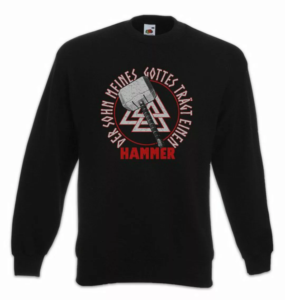 Urban Backwoods Sweatshirt Sohn Meines Gottes Sweatshirt Thor Hammer Mjölni günstig online kaufen