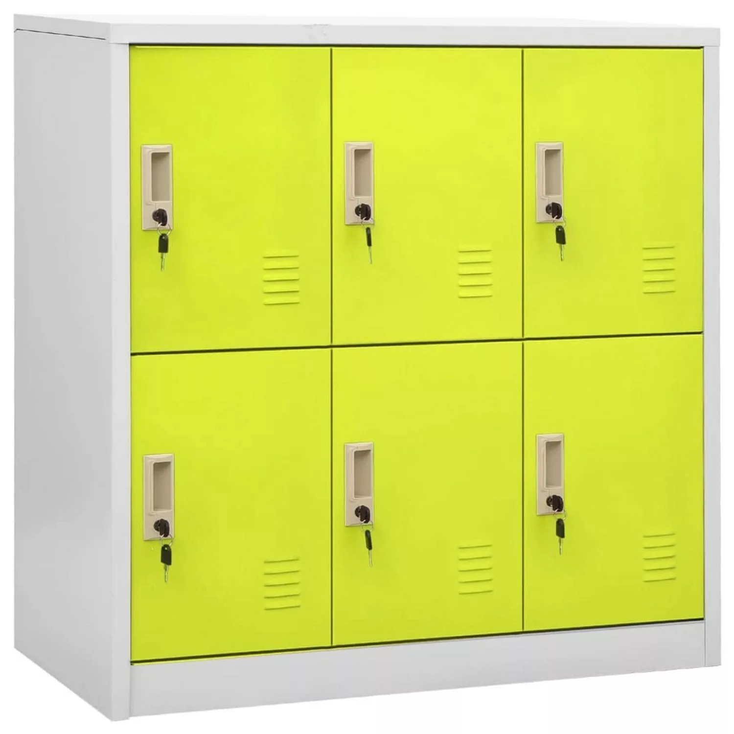 vidaXL Fächerschrank Schließfachschränke 5 Stk. Hellgrau günstig online kaufen