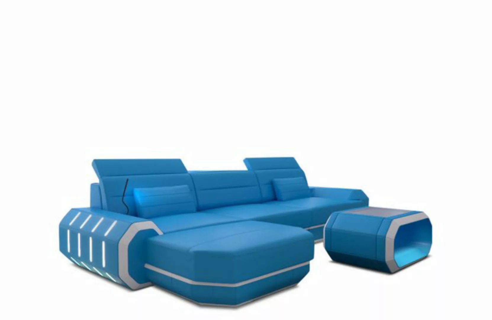 Sofa Dreams Ecksofa Sofa Ledersofa Roma L Form Leder Sofa Ledercouch, Couch günstig online kaufen