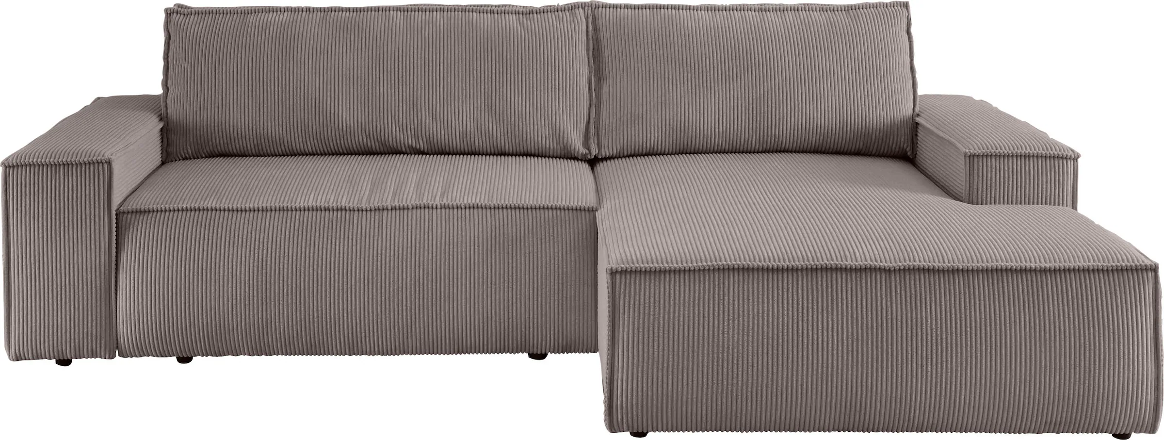 Home affaire Ecksofa »SHERWOOD Schlafsofa 267 cm, L-Form,«, Schlaffunktion günstig online kaufen