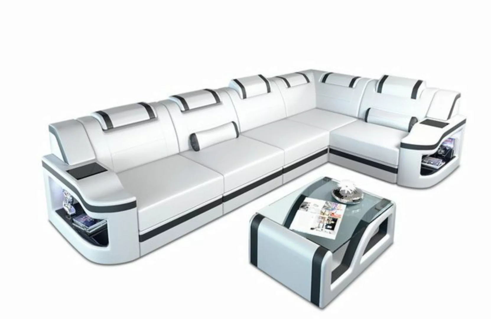 Sofa Dreams Ecksofa Ledersofa Padua L Form Ledercouch Leder Sofa, Couch, mi günstig online kaufen