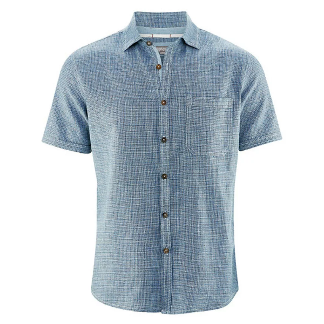 Hempage Herren Kurzarm-hemd Heath Hanf/bio-baumwolle günstig online kaufen