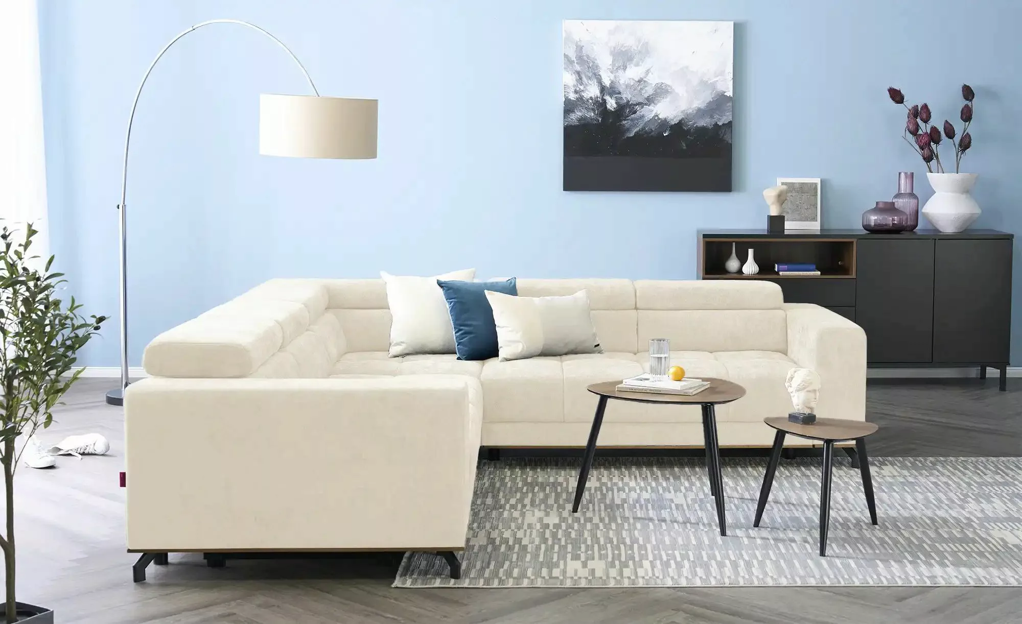 smart Ecksofa   Patricia ¦ creme ¦ Maße (cm): B: 269 H: 74 T: 269.0 Polster günstig online kaufen