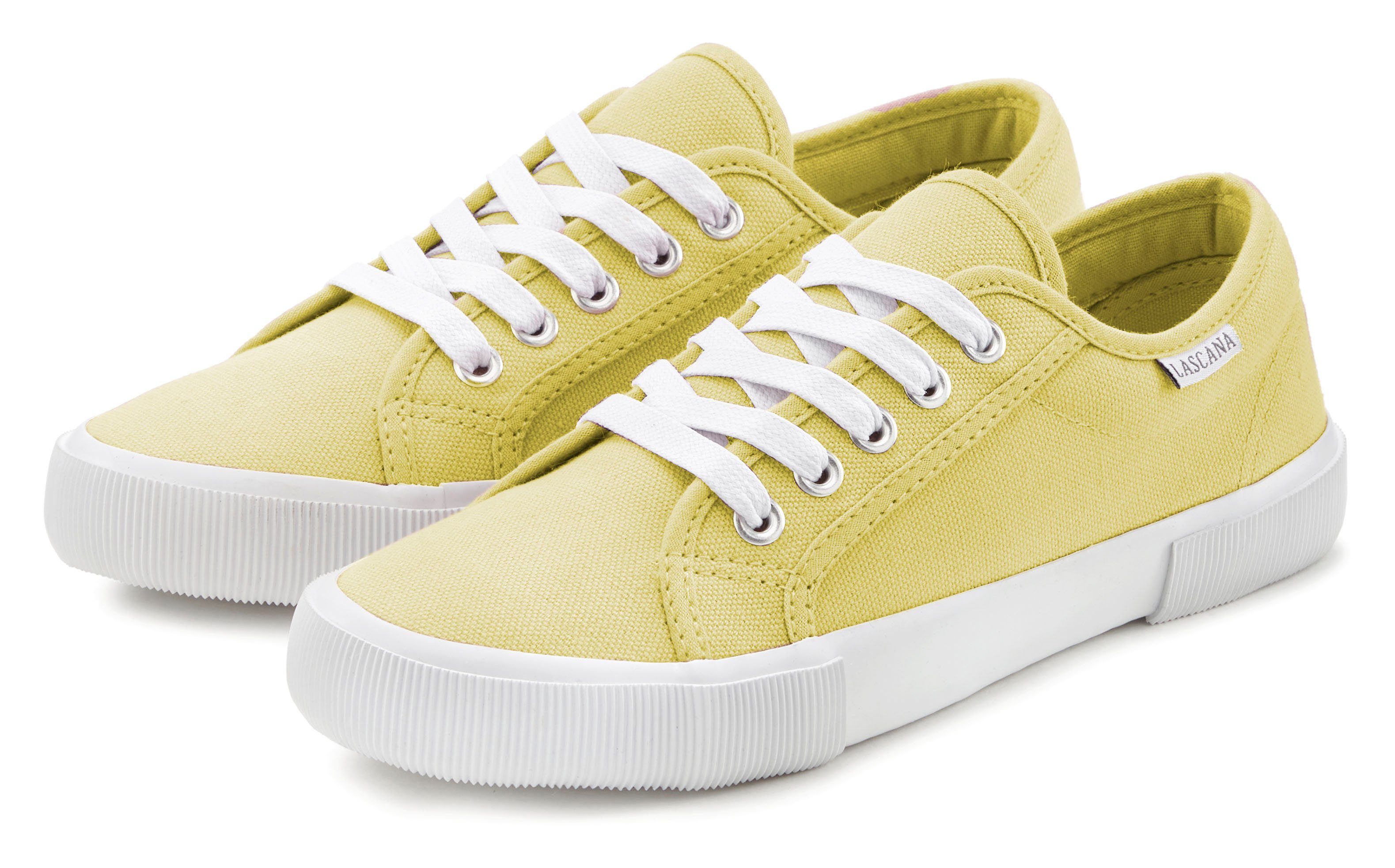 LASCANA Sneaker, aus Textil, Schnürhalbschuh, Freizeitschuh günstig online kaufen