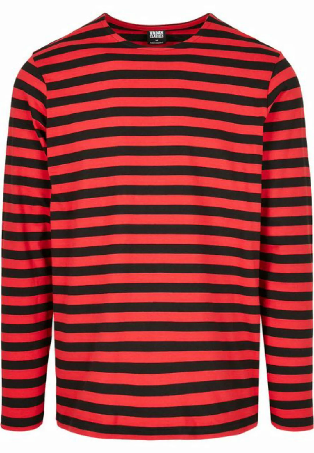 URBAN CLASSICS T-Shirt TB3801 - Regular Stripe LS firered/blk XL günstig online kaufen