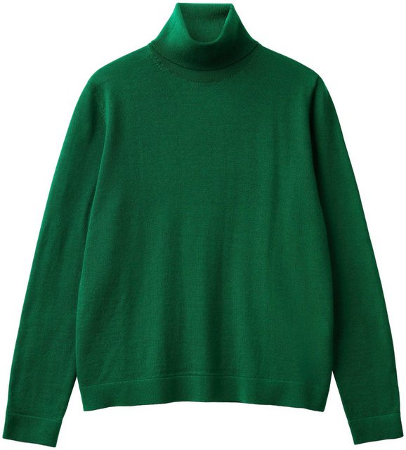 United Colors of Benetton Stehkragenpullover mit Umschlagkragen günstig online kaufen