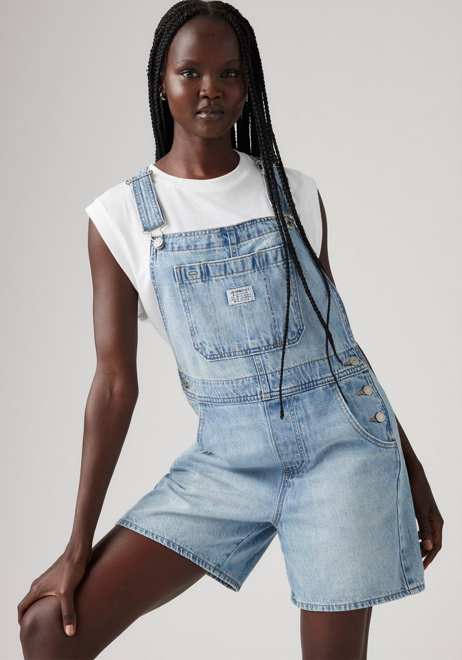 Levis Latzhose "UTILITY SHORTALL", Sommerhose im Five-Pocket Style günstig online kaufen