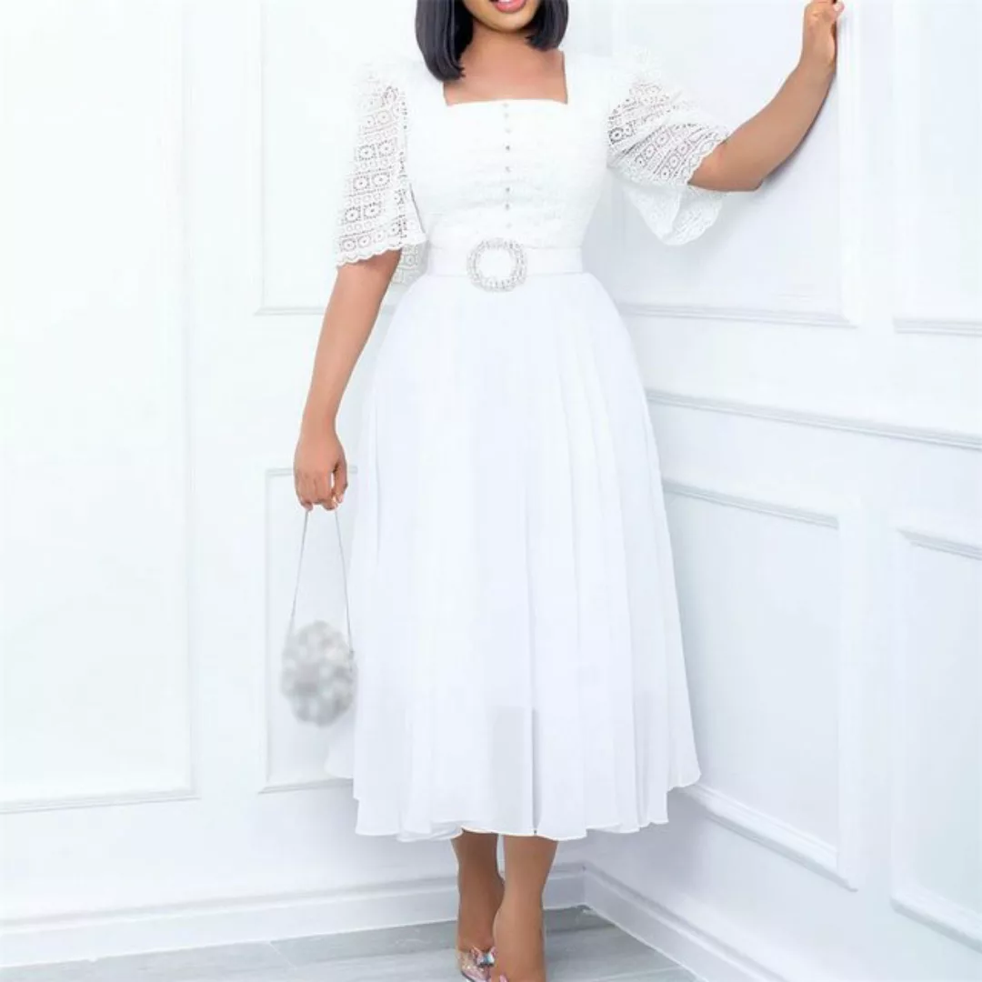 AFAZ New Trading UG Abendkleid Elegantes Damen-Patchwork-Sommerkleid aus Se günstig online kaufen