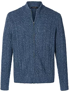 Strickjacke Stehkragen Louis Sayn blau günstig online kaufen
