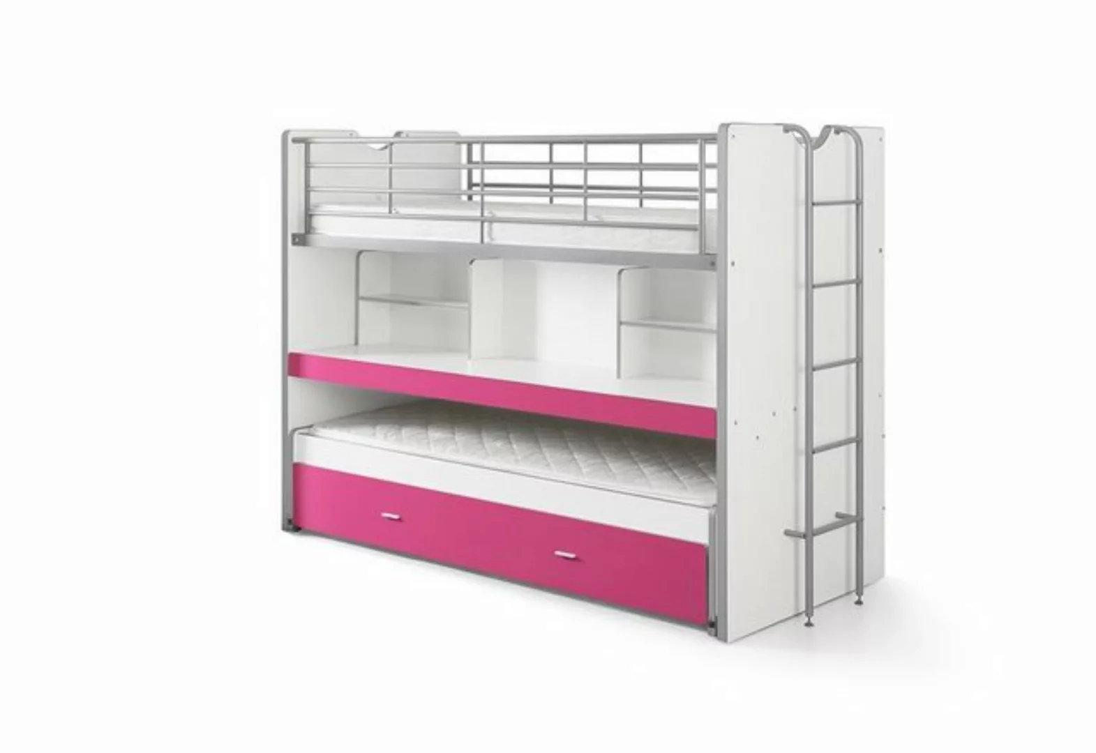 Natur24 Kinderbett Bett Hochbett 3 Bonny Mehrfarbig 90x200cm günstig online kaufen