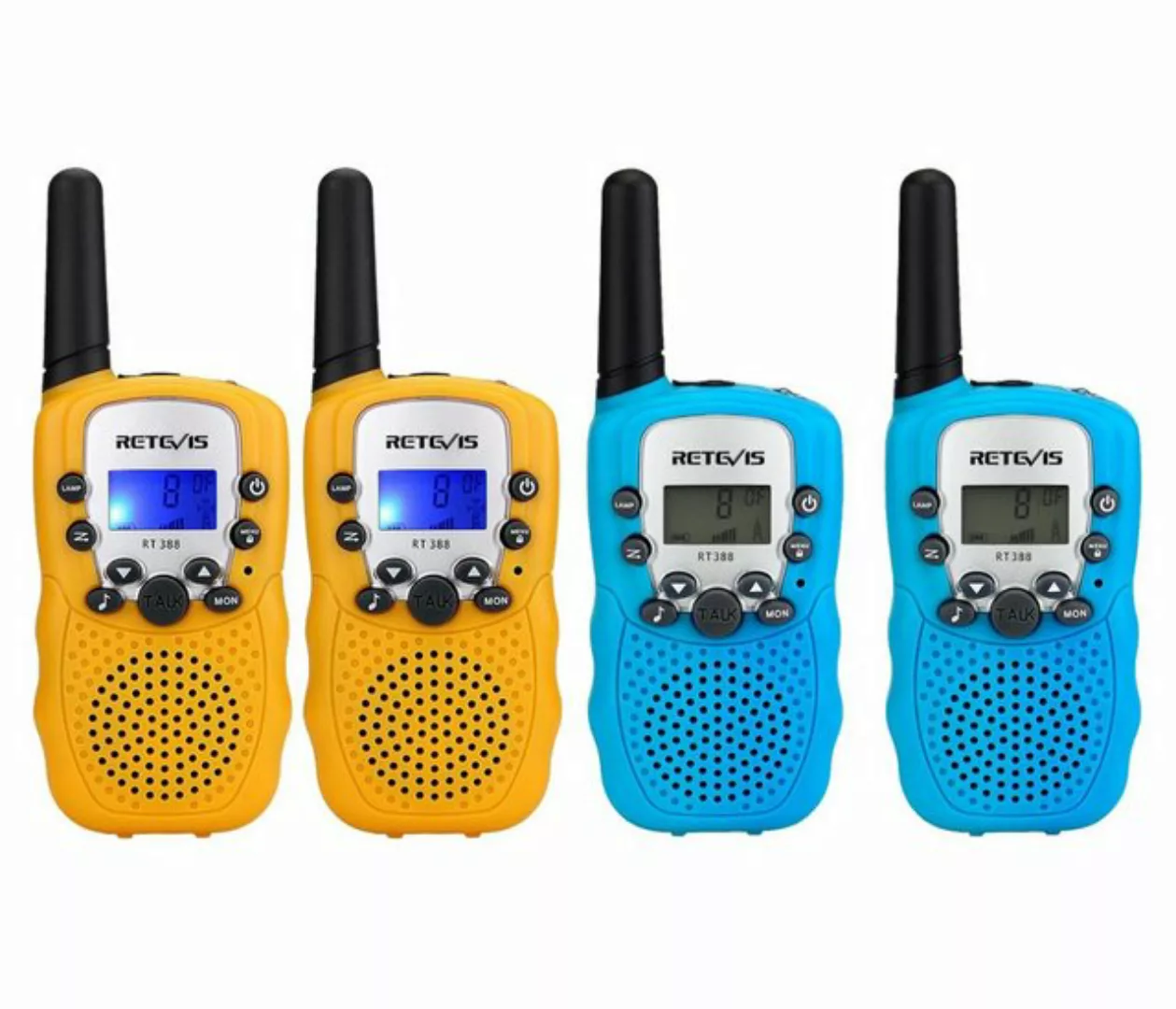 Retevis Walkie Talkie Kinder RT388 Funkgeräte PMR446,VOX,10 Ruftöne, LCD Di günstig online kaufen