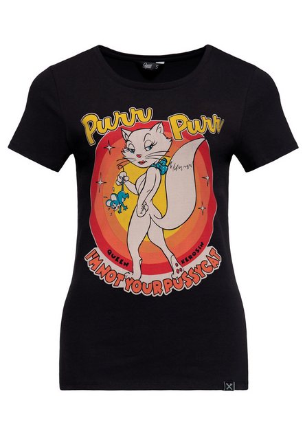 QueenKerosin Print-Shirt I'm not your Pussycat (1-tlg) mit Statement-Print günstig online kaufen