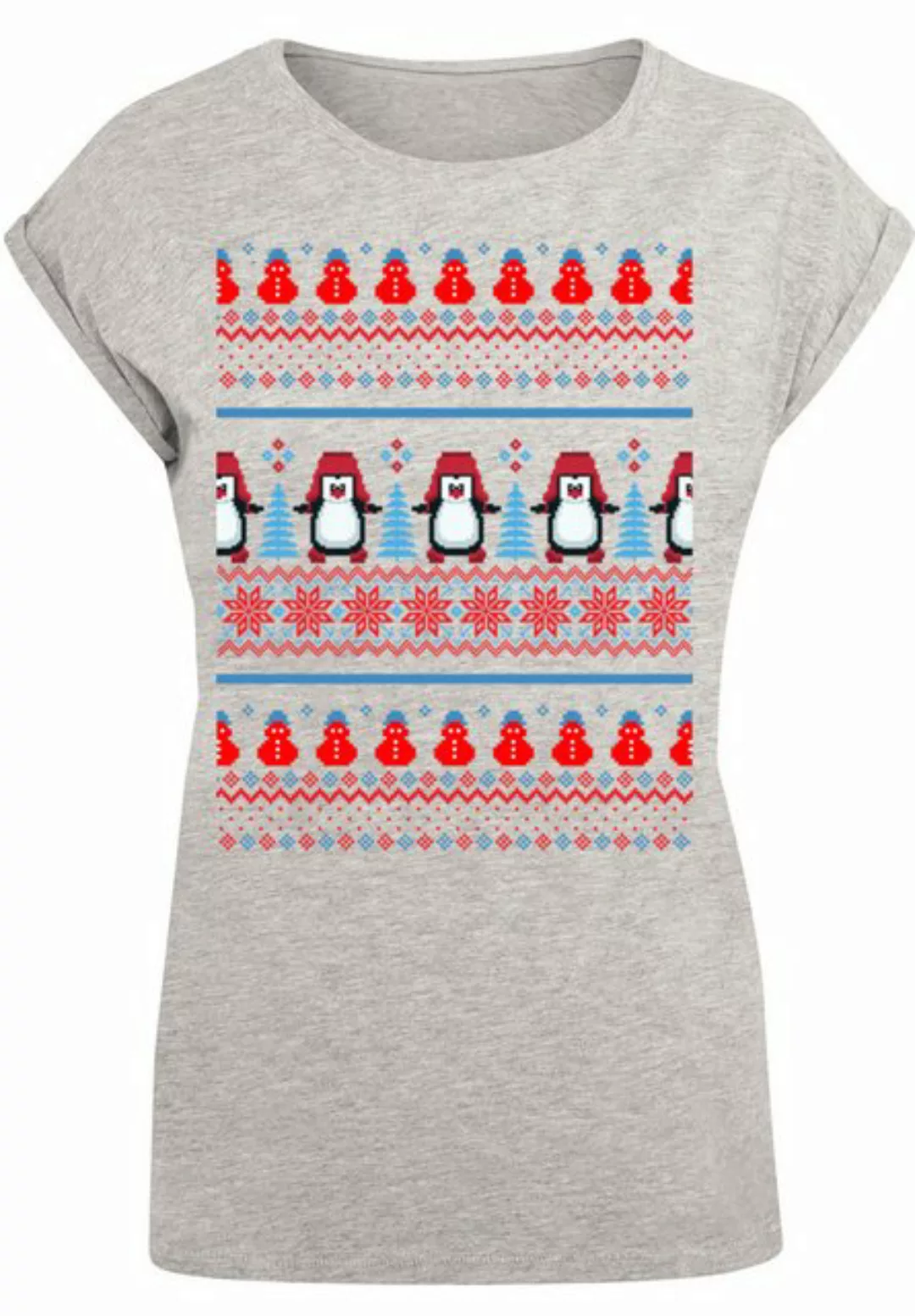 F4NT4STIC T-Shirt "Christmas Pinguin Muster", Print günstig online kaufen