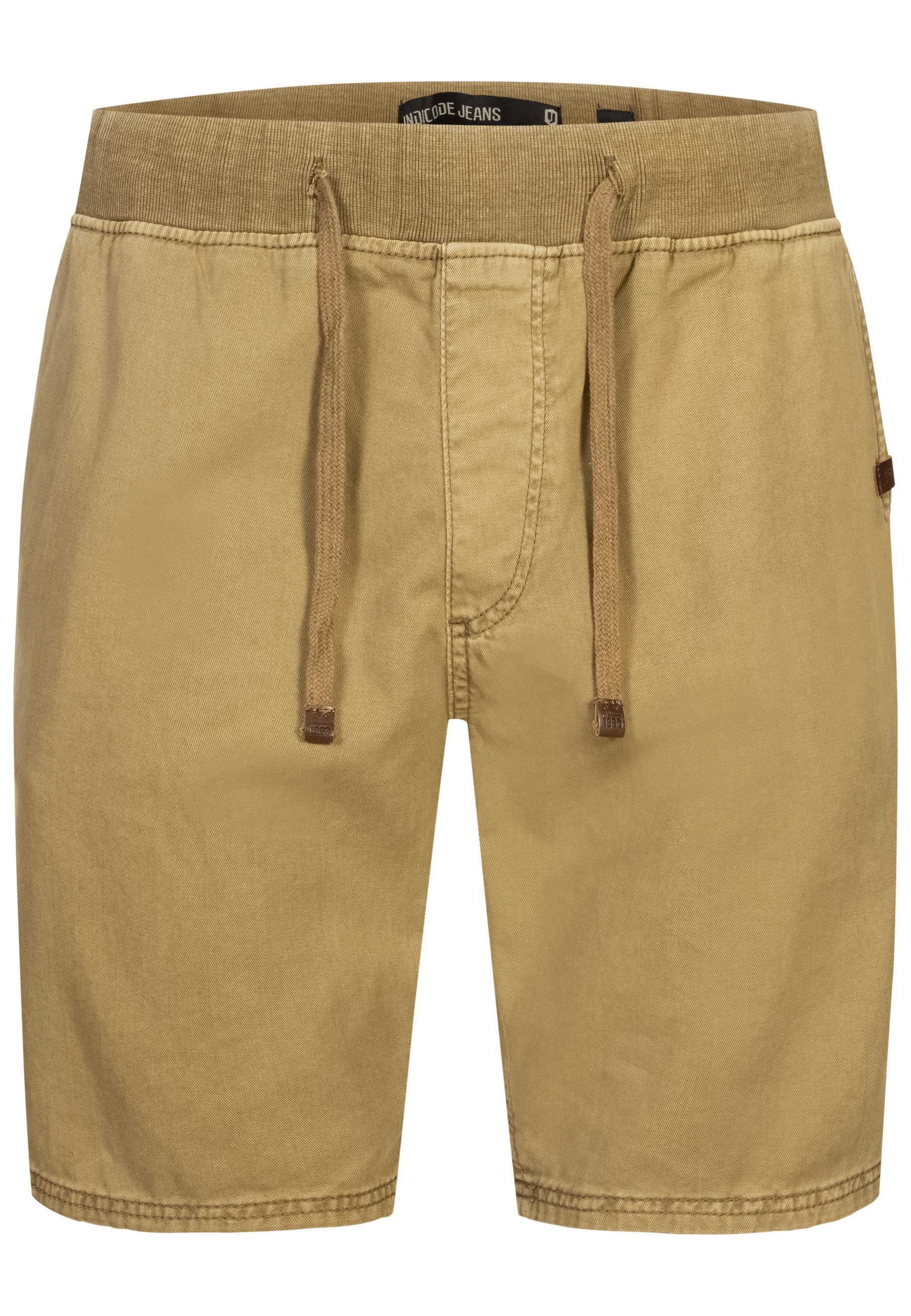 Indicode Chinoshorts Carver mit elastischem Bund günstig online kaufen