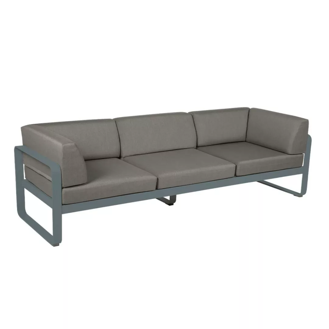 Bellevie 3-Sitzer Club Sofa Outdoor 26 Gewittergrau B8 Taupegrau günstig online kaufen