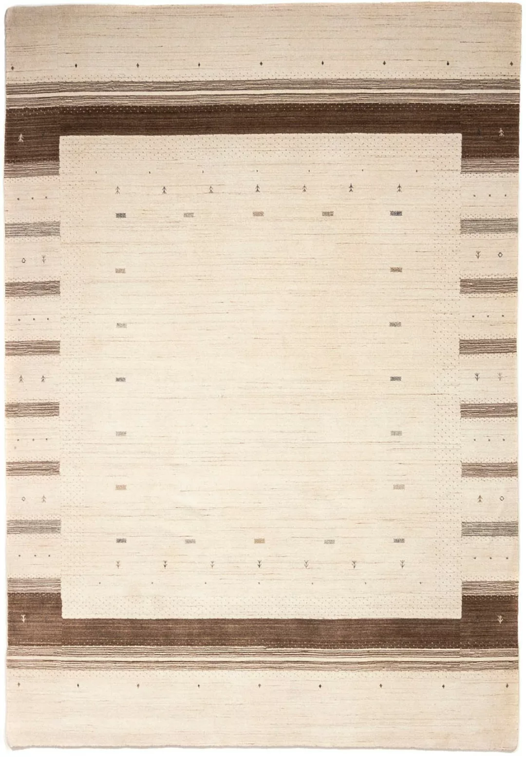 morgenland Wollteppich »Loribaft Minimal Beige 350 x 251 cm«, rechteckig, U günstig online kaufen