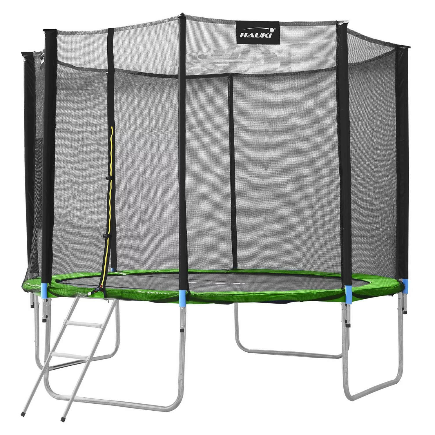 Hauki Trampolin Outdoor 366cm Grün GS Geprüft Rundes Gartentrampolin bis 15 günstig online kaufen