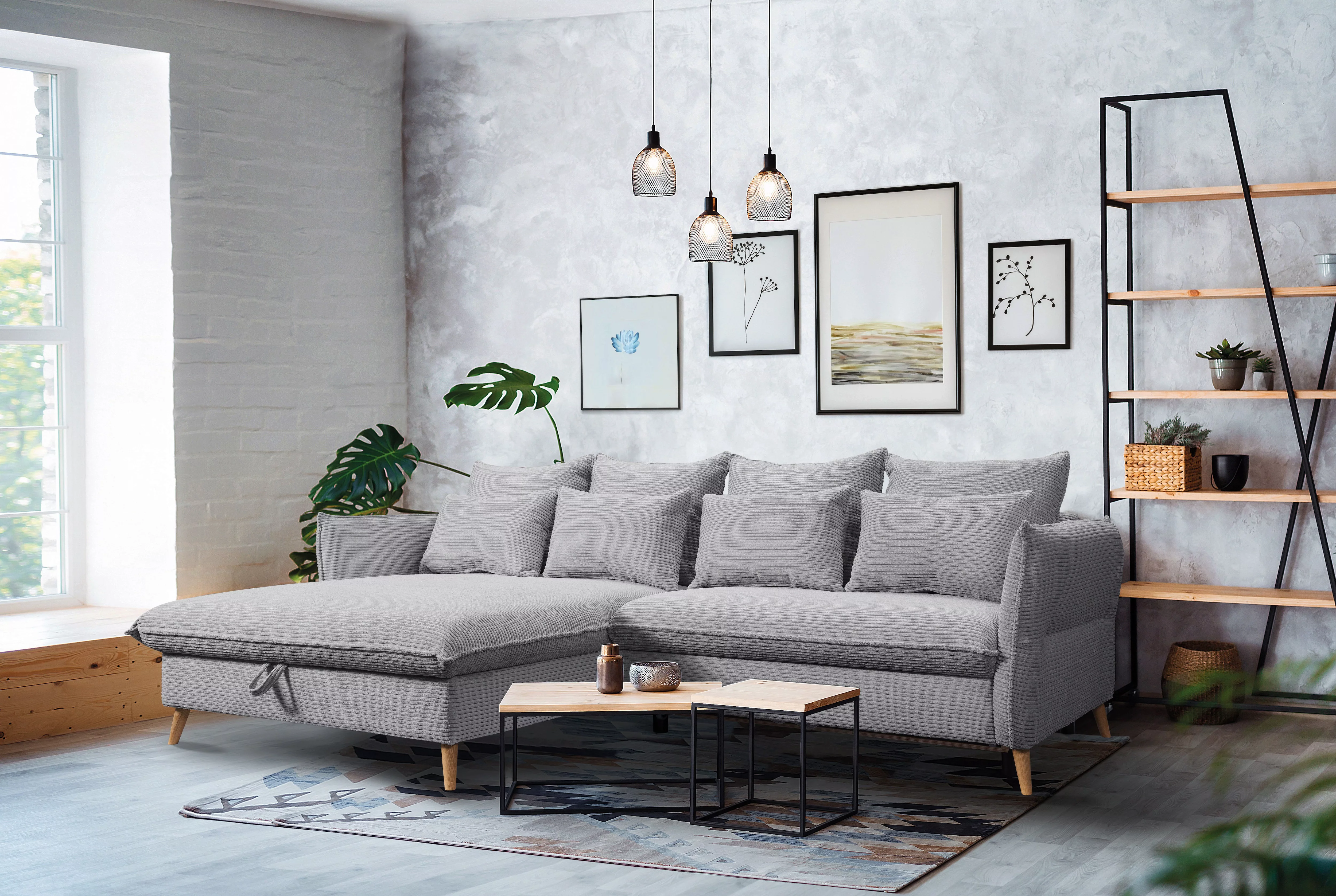 exxpo - sofa fashion Ecksofa "WALPY, elegant und modern, hoher Sitzkomfort, günstig online kaufen