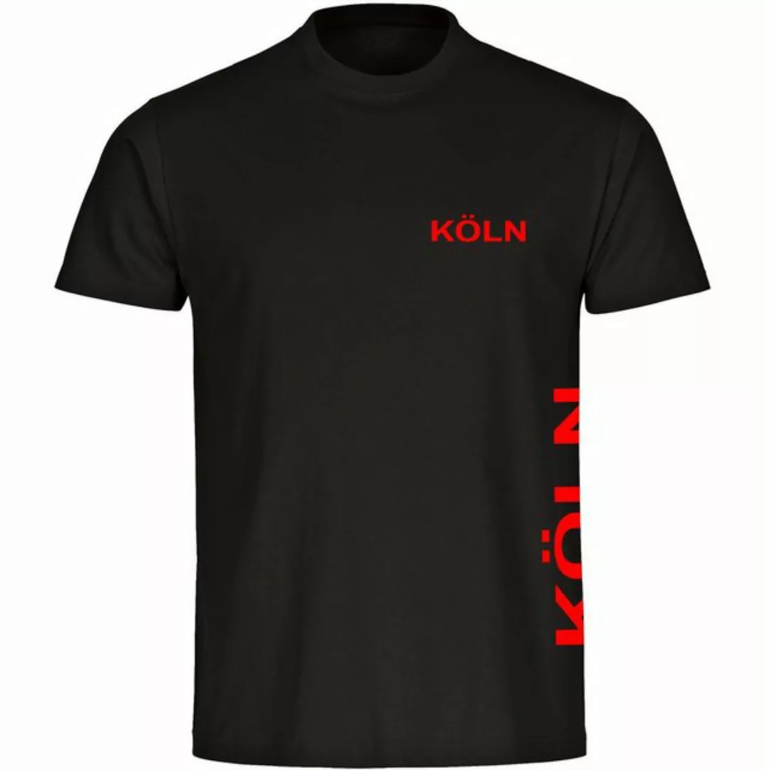 multifanshop T-Shirt Herren Köln - Brust & Seite - Männer günstig online kaufen