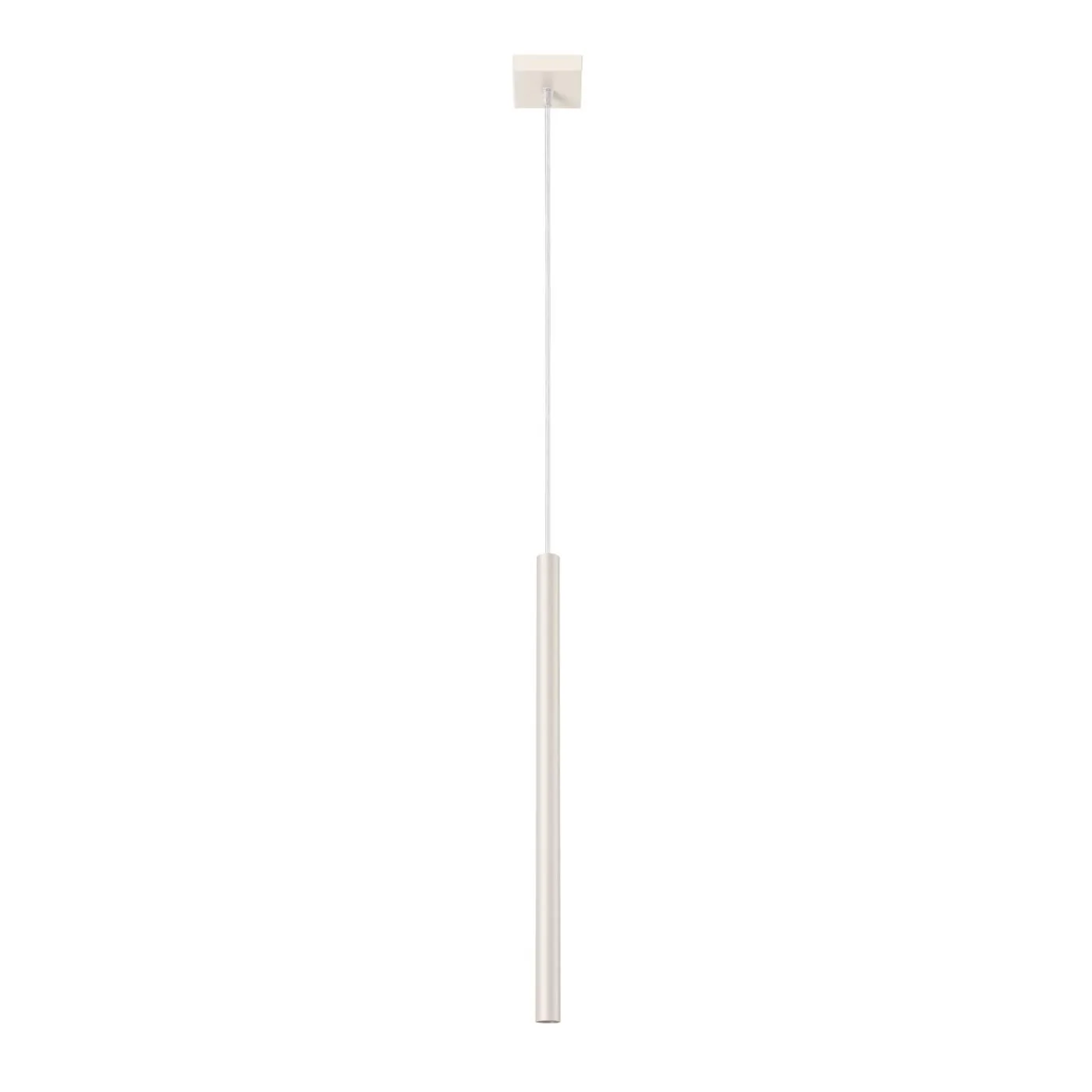 Hängelampe Pastelo, beige, Ø 2 cm, Stahl, 3-flg. günstig online kaufen