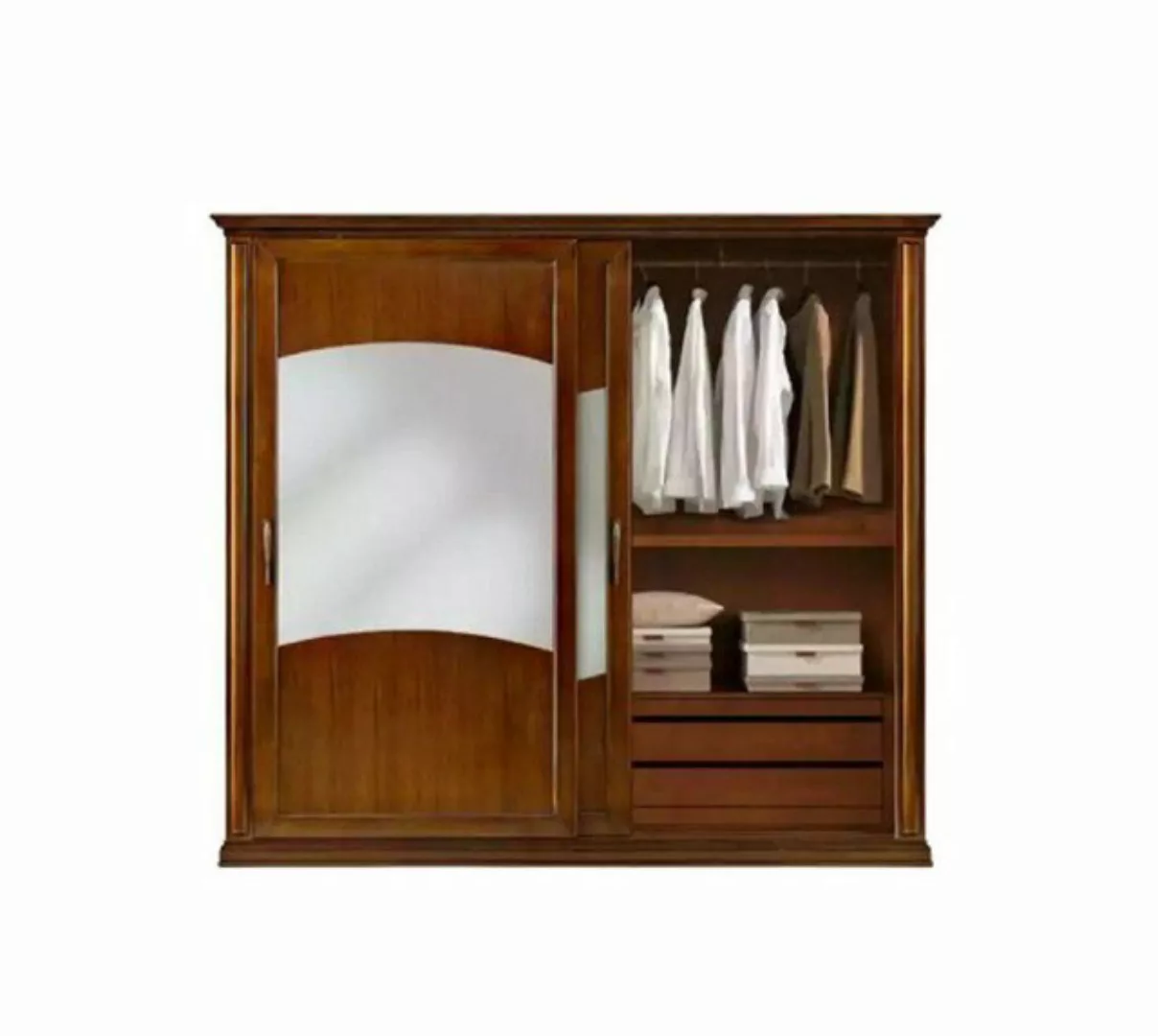 JVmoebel Kleiderschrank Klassischer Kleiderschrank Braun Schrank Holz Garde günstig online kaufen