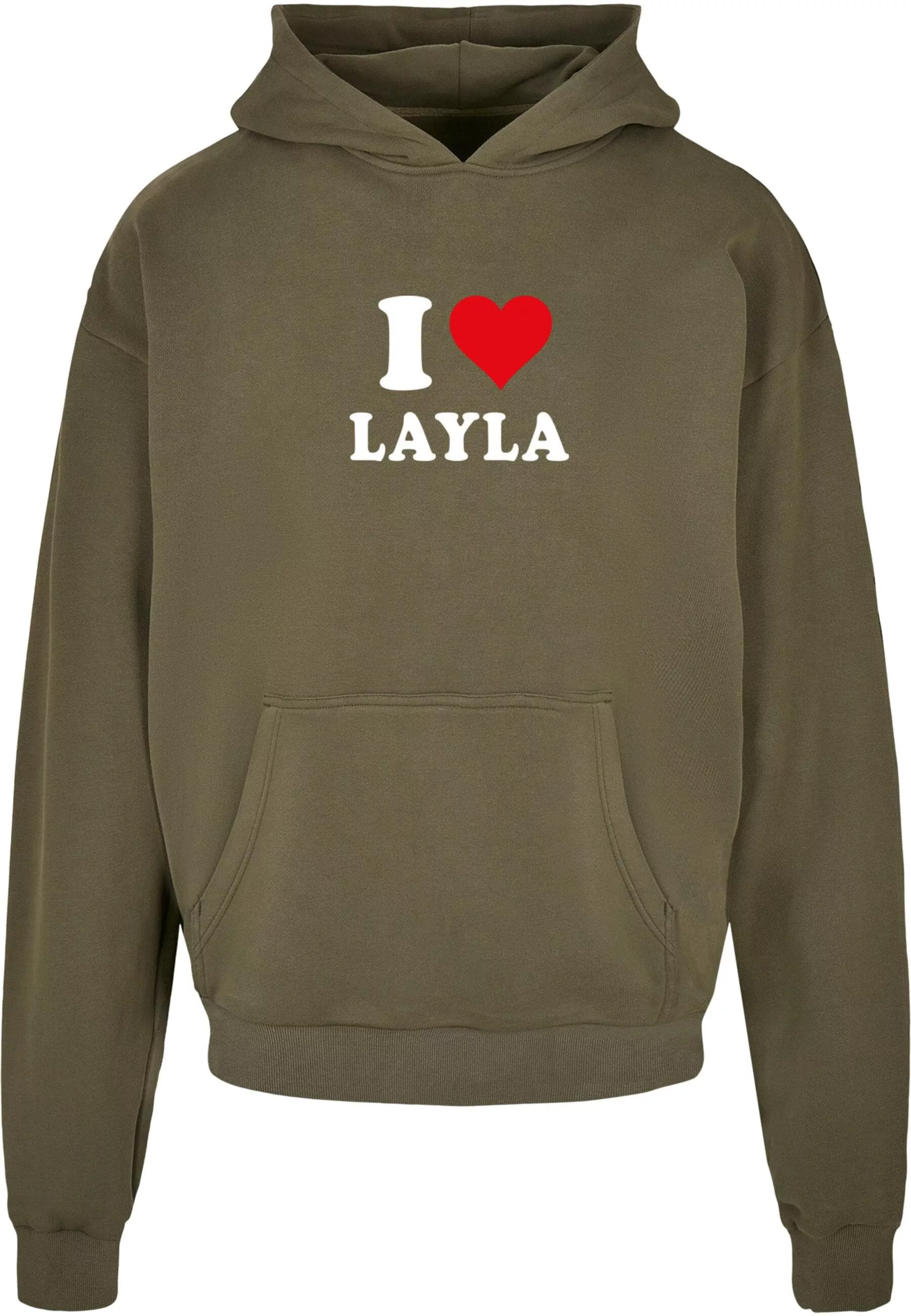 Merchcode Kapuzensweatshirt "Merchcode Herren I Love Layla X Ultra Heavy Ho günstig online kaufen