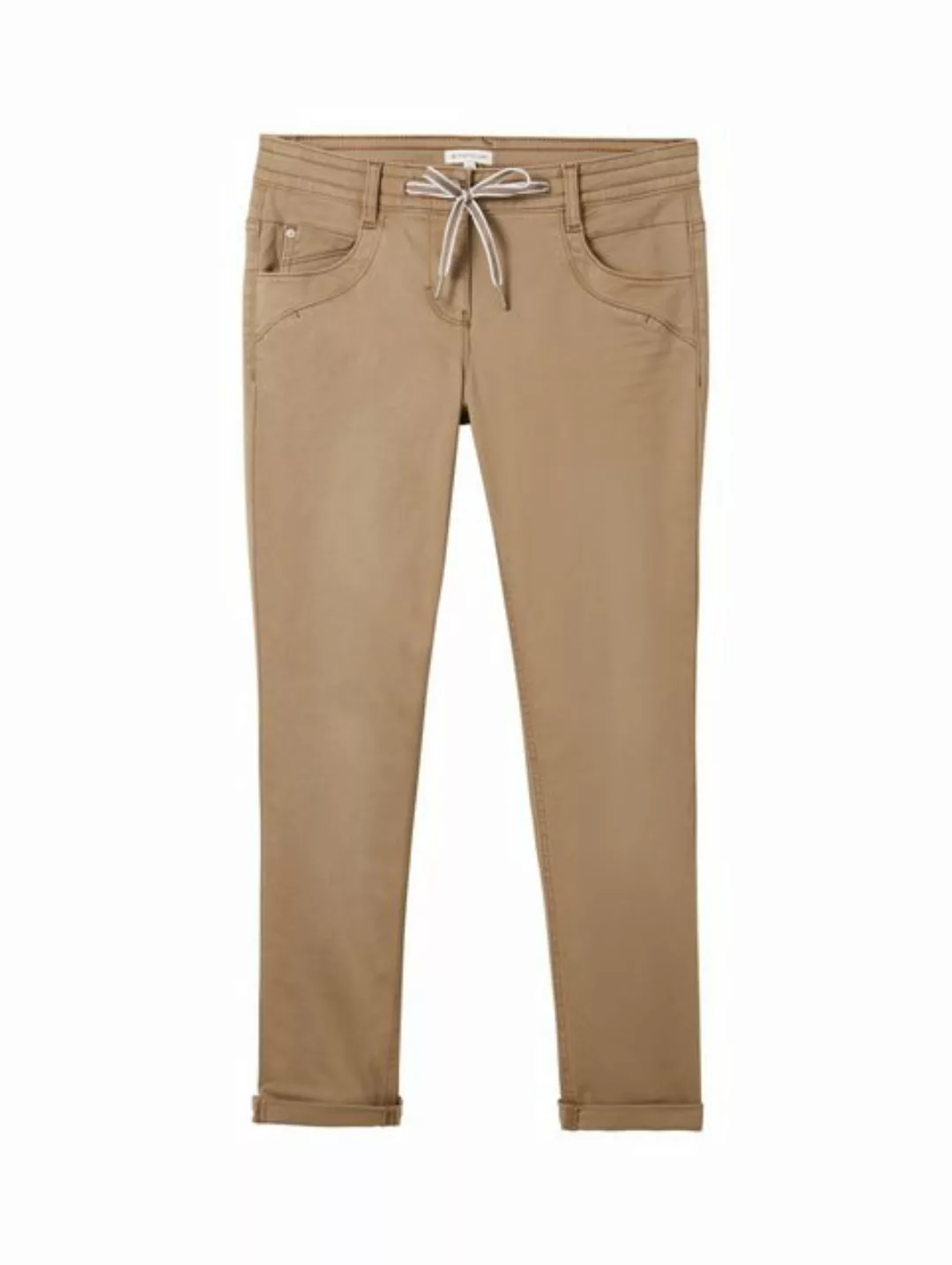 Tom Tailor Damen Hose TAPERED RELAXED - Relaxed Fit - Gestreift günstig online kaufen