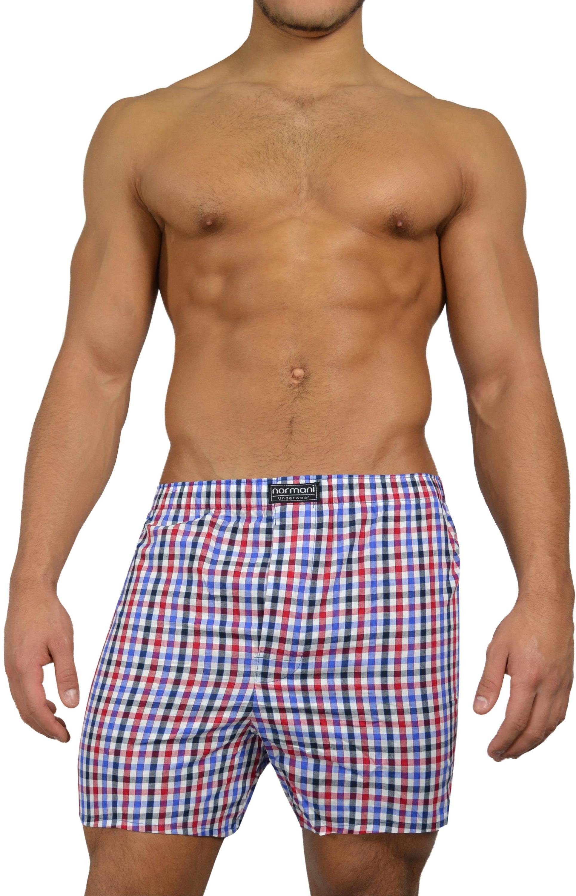 normani Boxershorts 3 Stück Herren Web günstig online kaufen