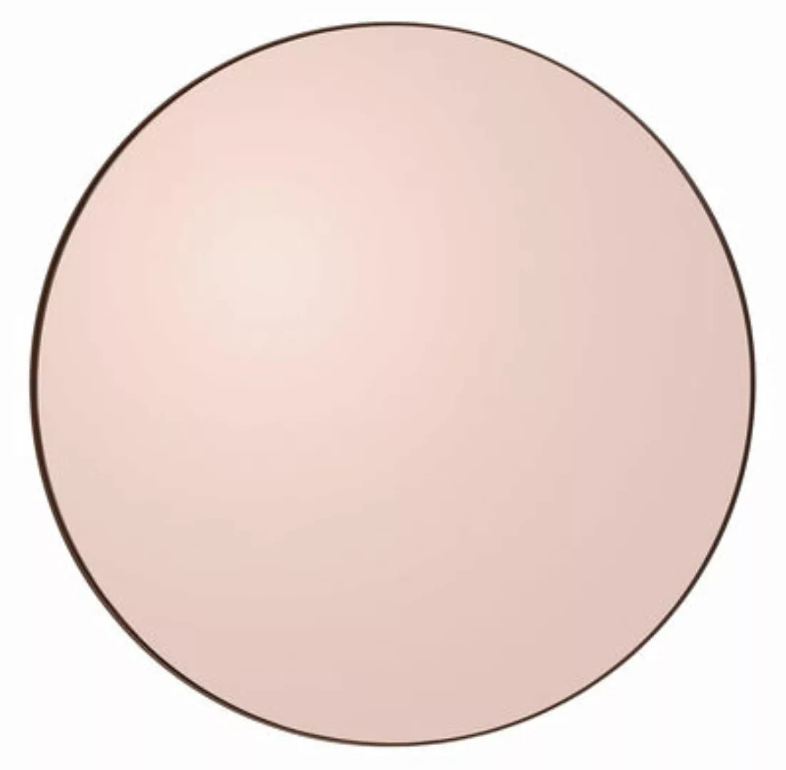 Wandspiegel Circum Large metall rosa / Ø 110 cm - AYTM - Rosa günstig online kaufen
