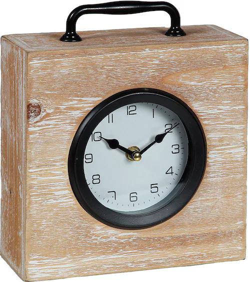 Ambiente Haus Tischuhr "Tischuhr holz 23cm", (1 St.) günstig online kaufen