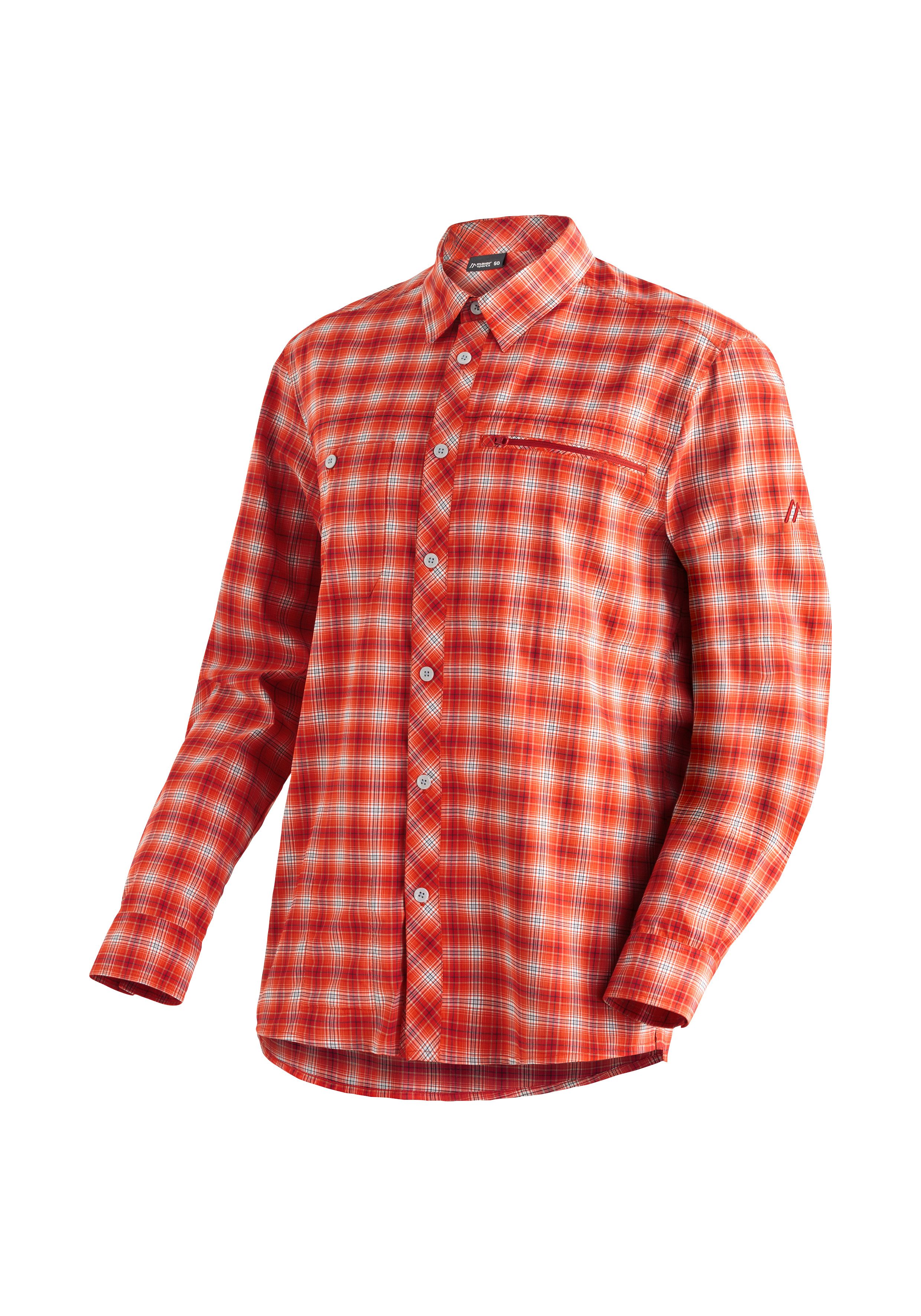 Maier Sports Outdoorhemd "Kasen L/S M", Herren Hemd, langarm Karohemd für O günstig online kaufen