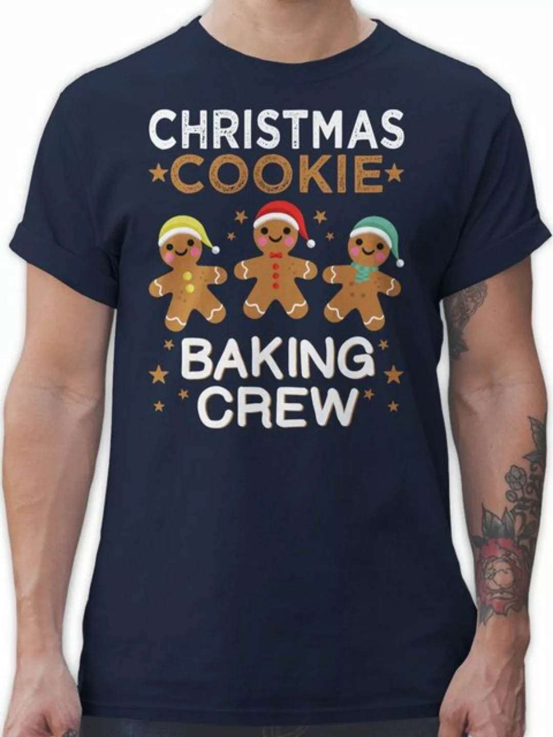 Shirtracer T-Shirt Christmas Cookie Baking Crew I Lebkuchenmännchen I Lebku günstig online kaufen