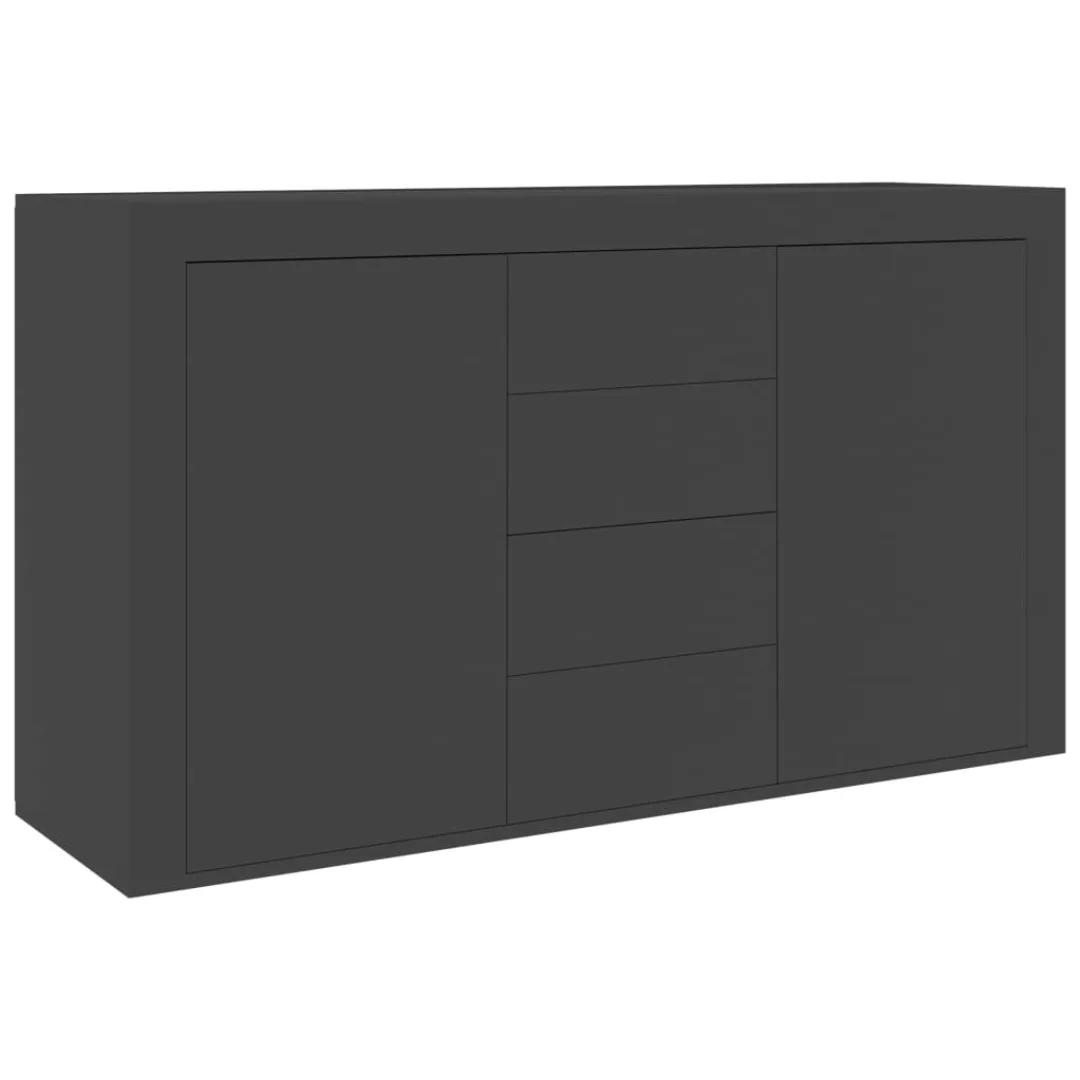 Sideboard Grau 120×36×69 Cm Spanplatte günstig online kaufen