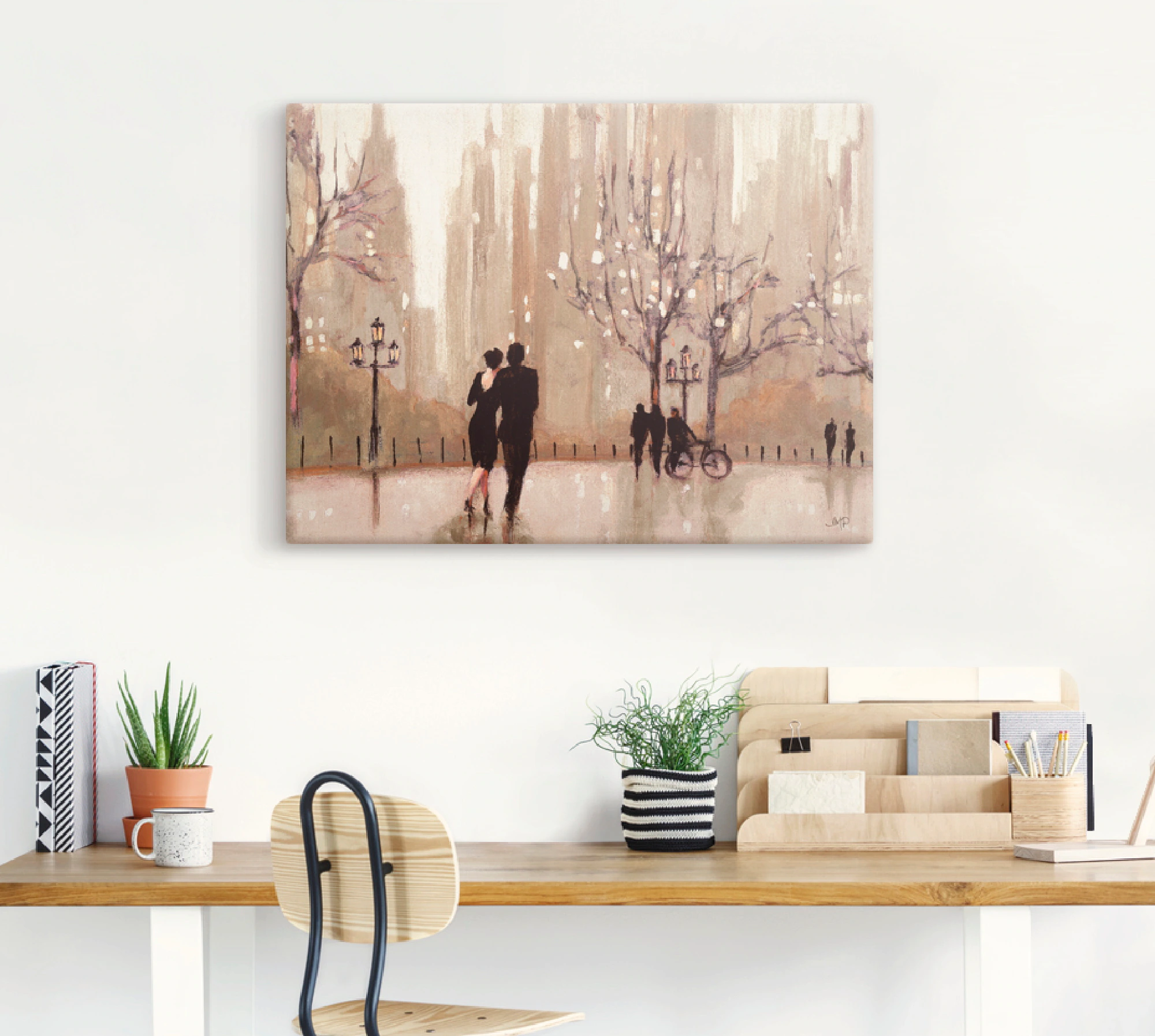 Artland Wandbild "Ein Abend in der Natur", Paar, (1 St.), als Leinwandbild, günstig online kaufen