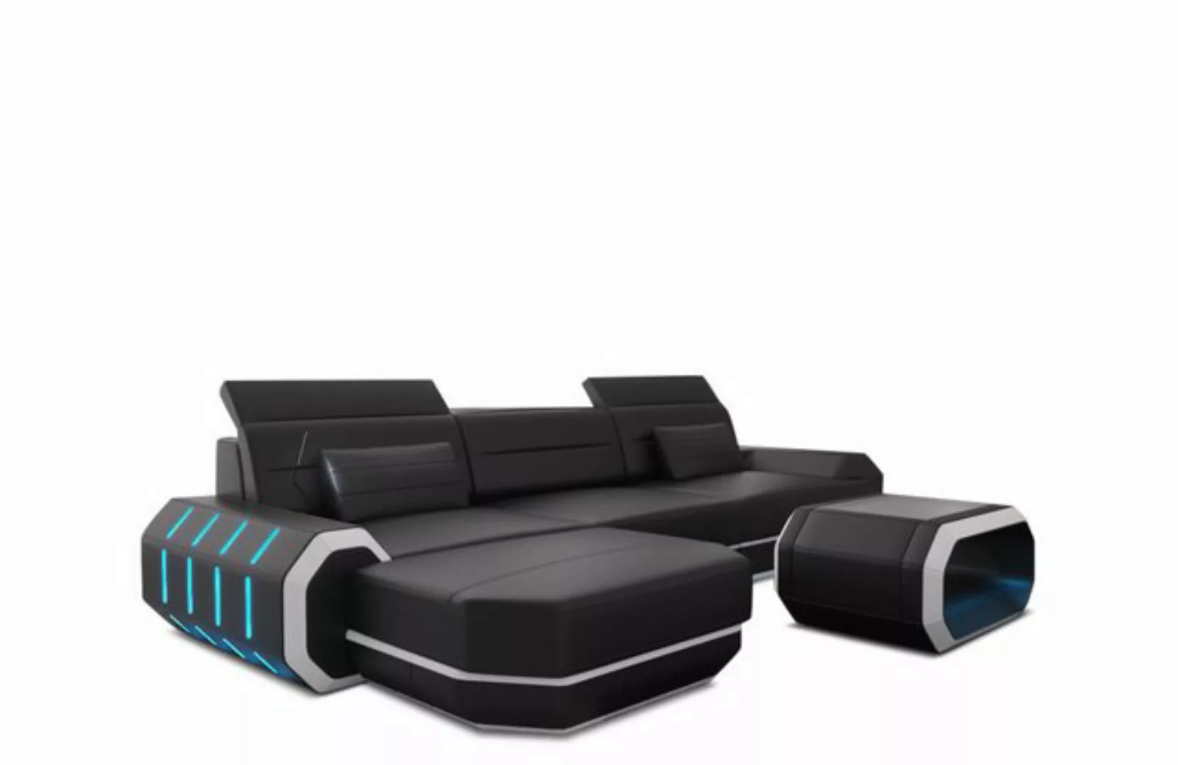 Sofa Dreams Ecksofa Sofa Ledersofa Roma L Form Leder Sofa Ledercouch, Couch günstig online kaufen