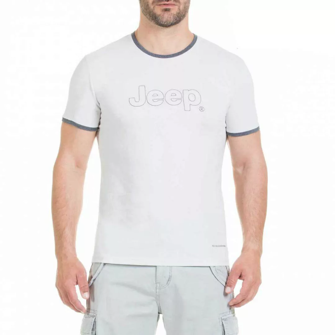 Jeep O100793g211 Kurzärmeliges T-shirt XL Light Grey günstig online kaufen