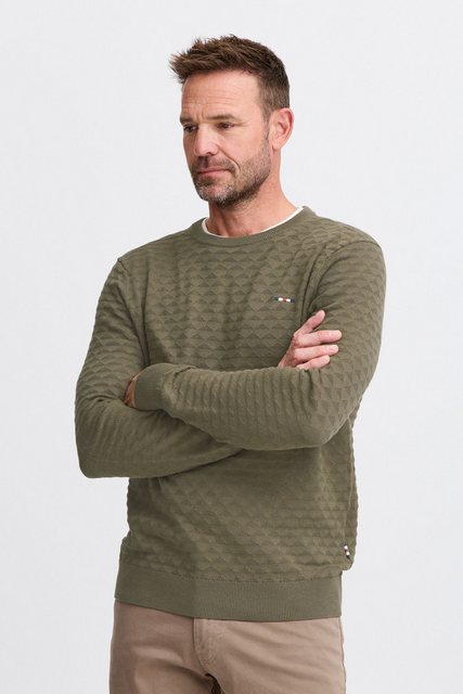 FQ1924 Strickpullover "Strickpullover FQKYLE structure crewneck knit" günstig online kaufen