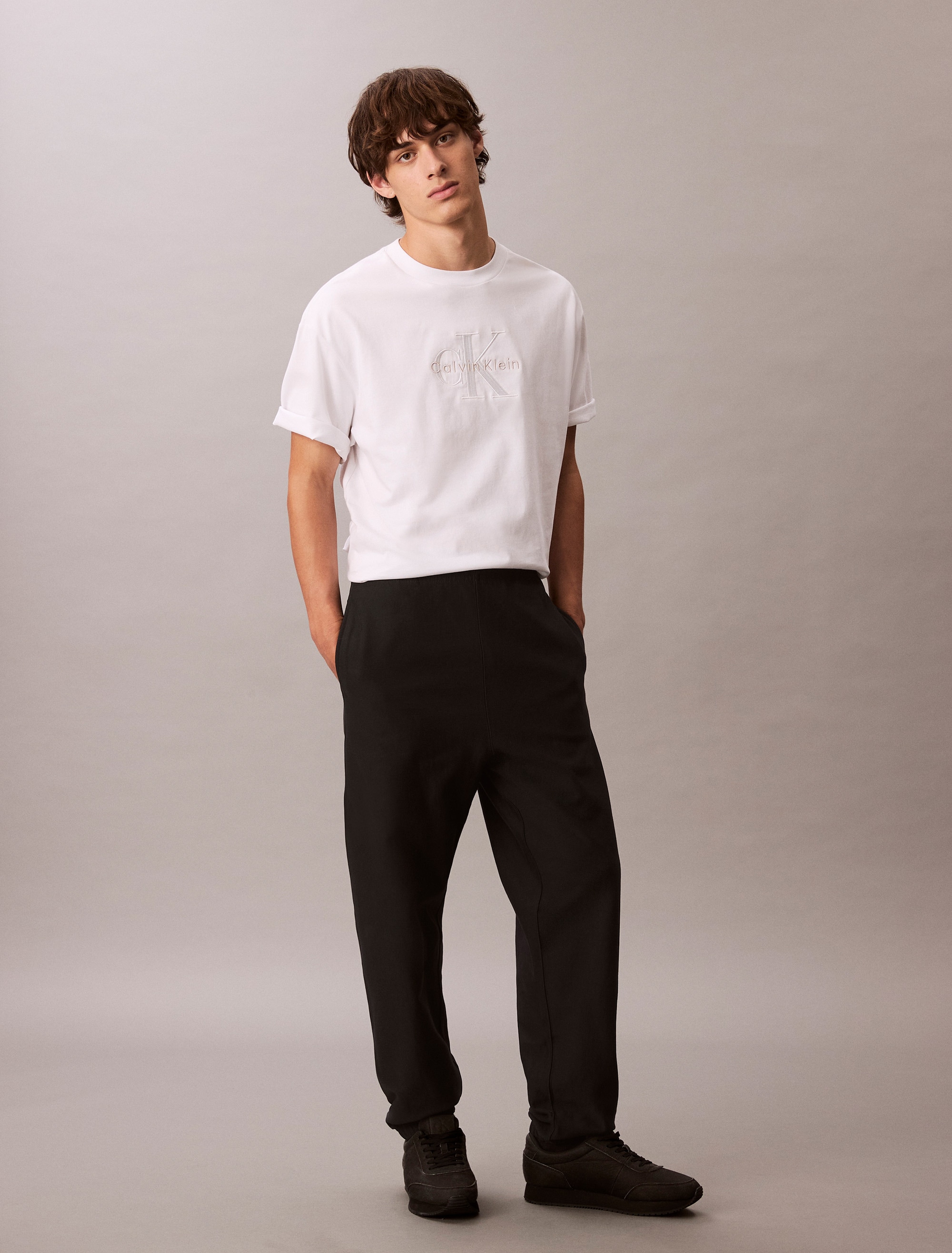 Calvin Klein Jeans Sweathose "PREMIUM TERRY MONOGRAM JOGGER", Mit elastisch günstig online kaufen